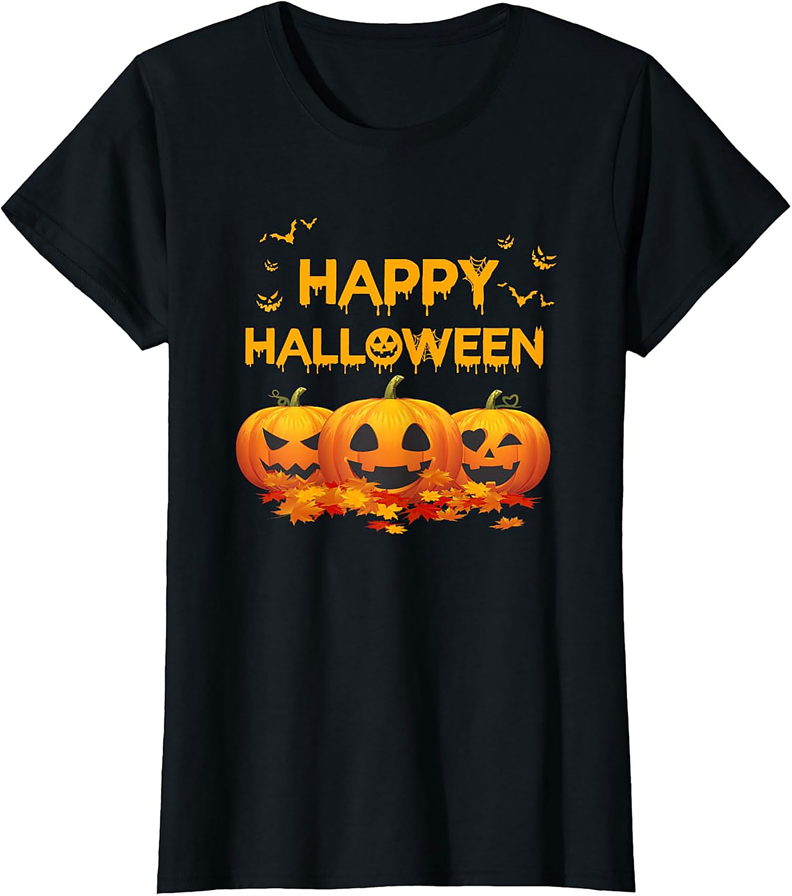 Happy Halloween Jack-o'-Lantern T-shirt | Spooky Graphic Tee