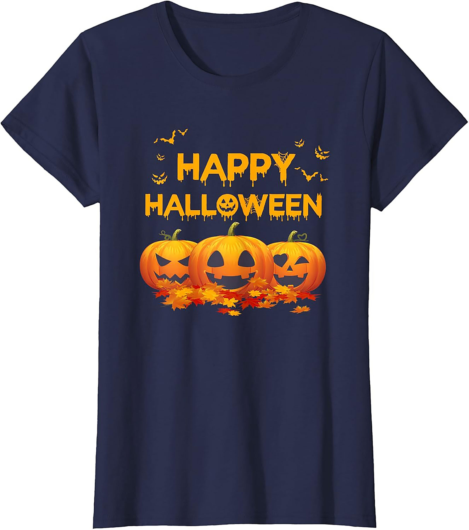 Happy Halloween Jack-o'-Lantern T-shirt | Spooky Graphic Tee