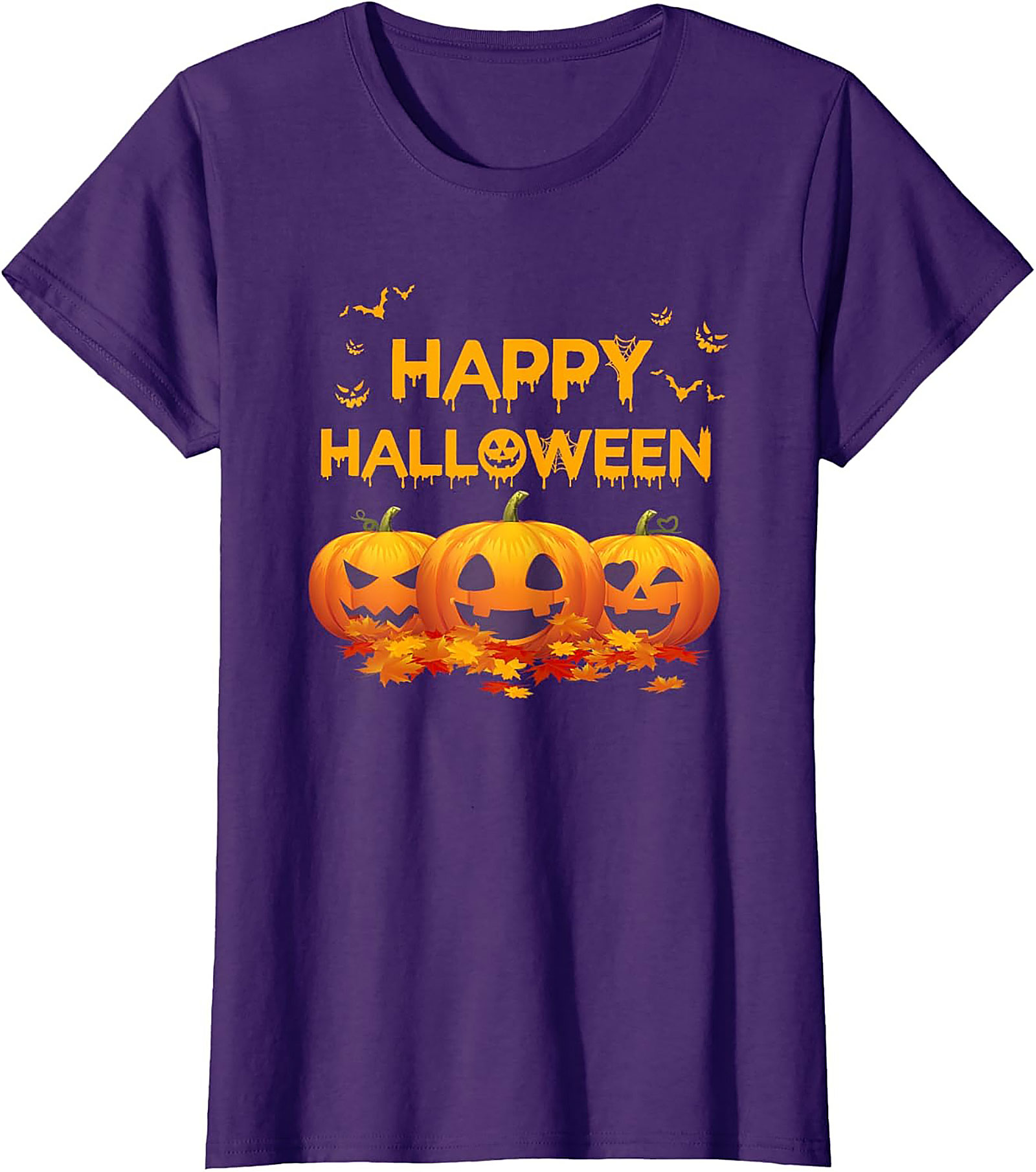 Happy Halloween Jack-o'-Lantern T-shirt | Spooky Graphic Tee