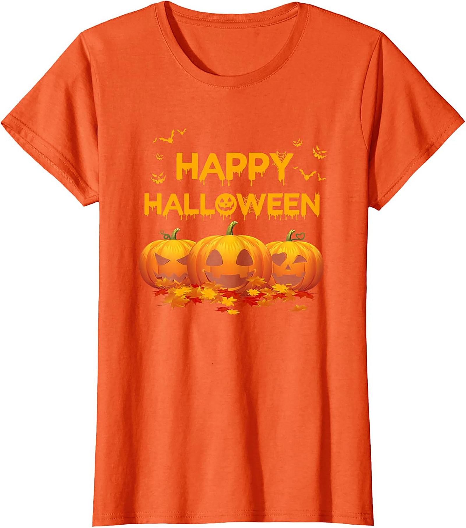 Happy Halloween Jack-o'-Lantern T-shirt | Spooky Graphic Tee