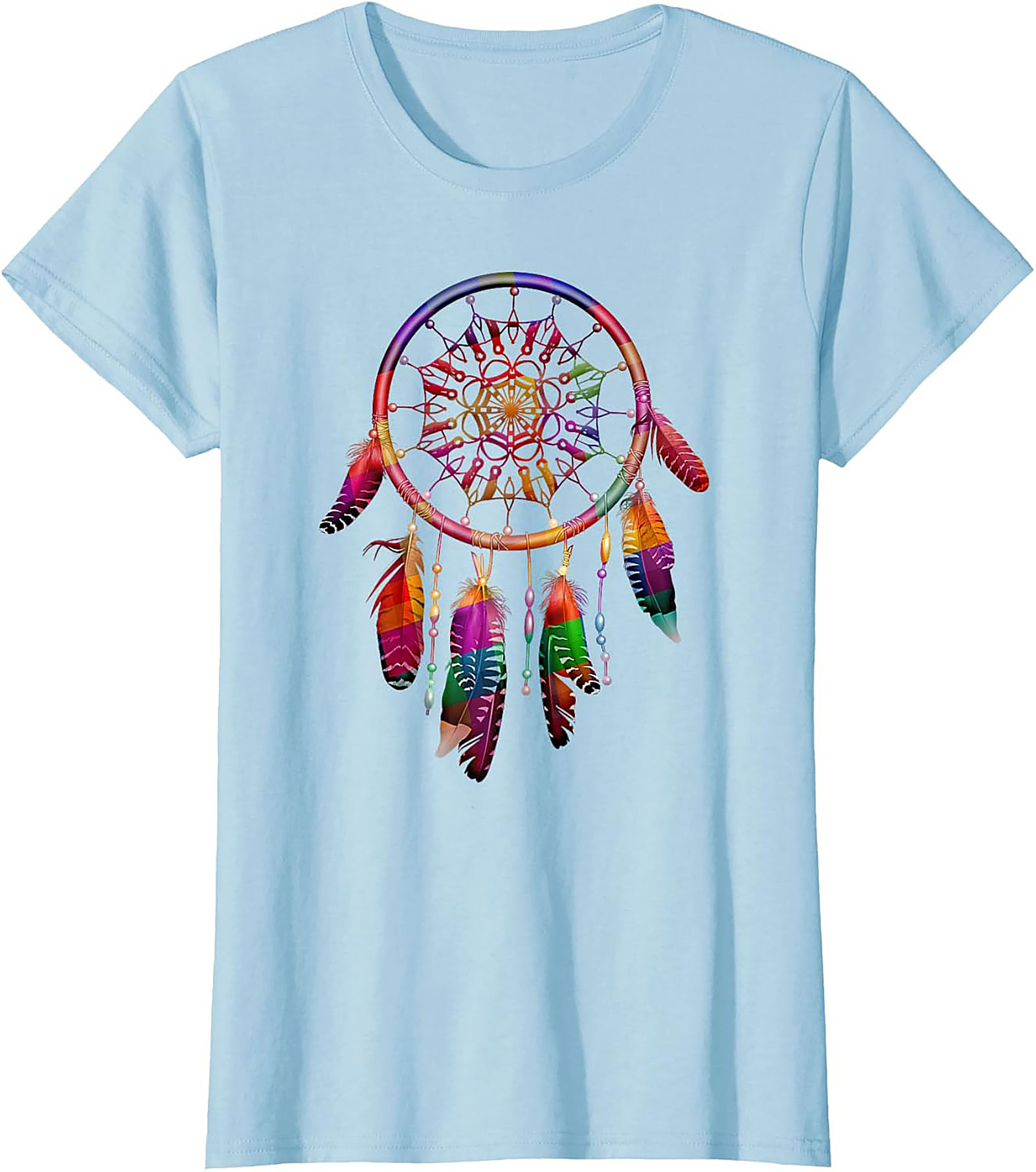 Rainbow Dreamcatcher Graphic Tee Spiritual Unisex Shirt