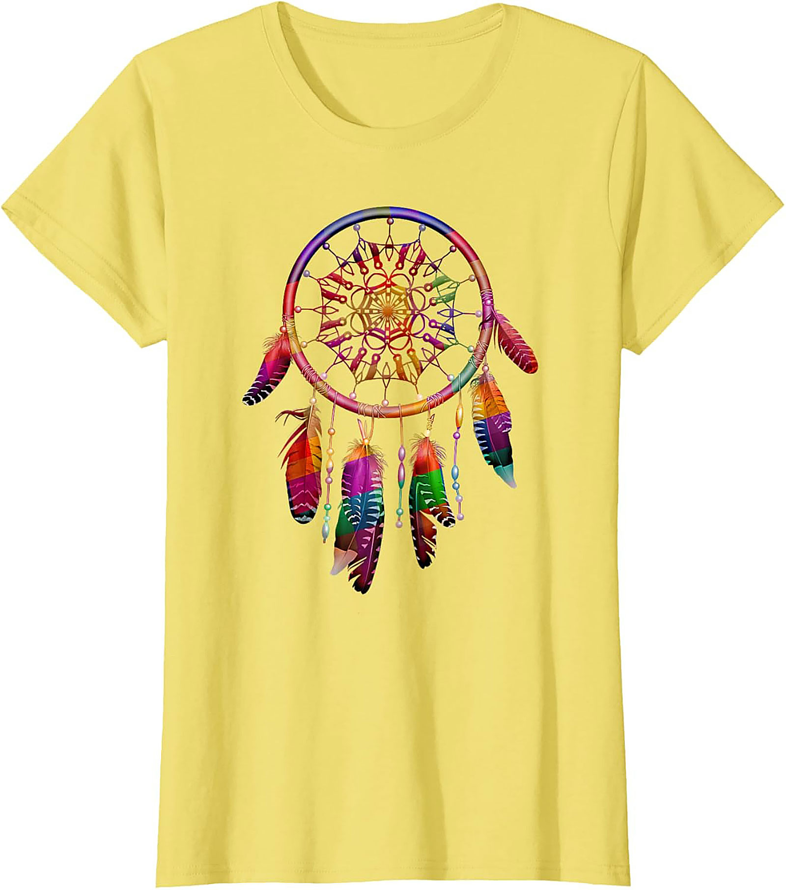 Rainbow Dreamcatcher Graphic Tee Spiritual Unisex Shirt