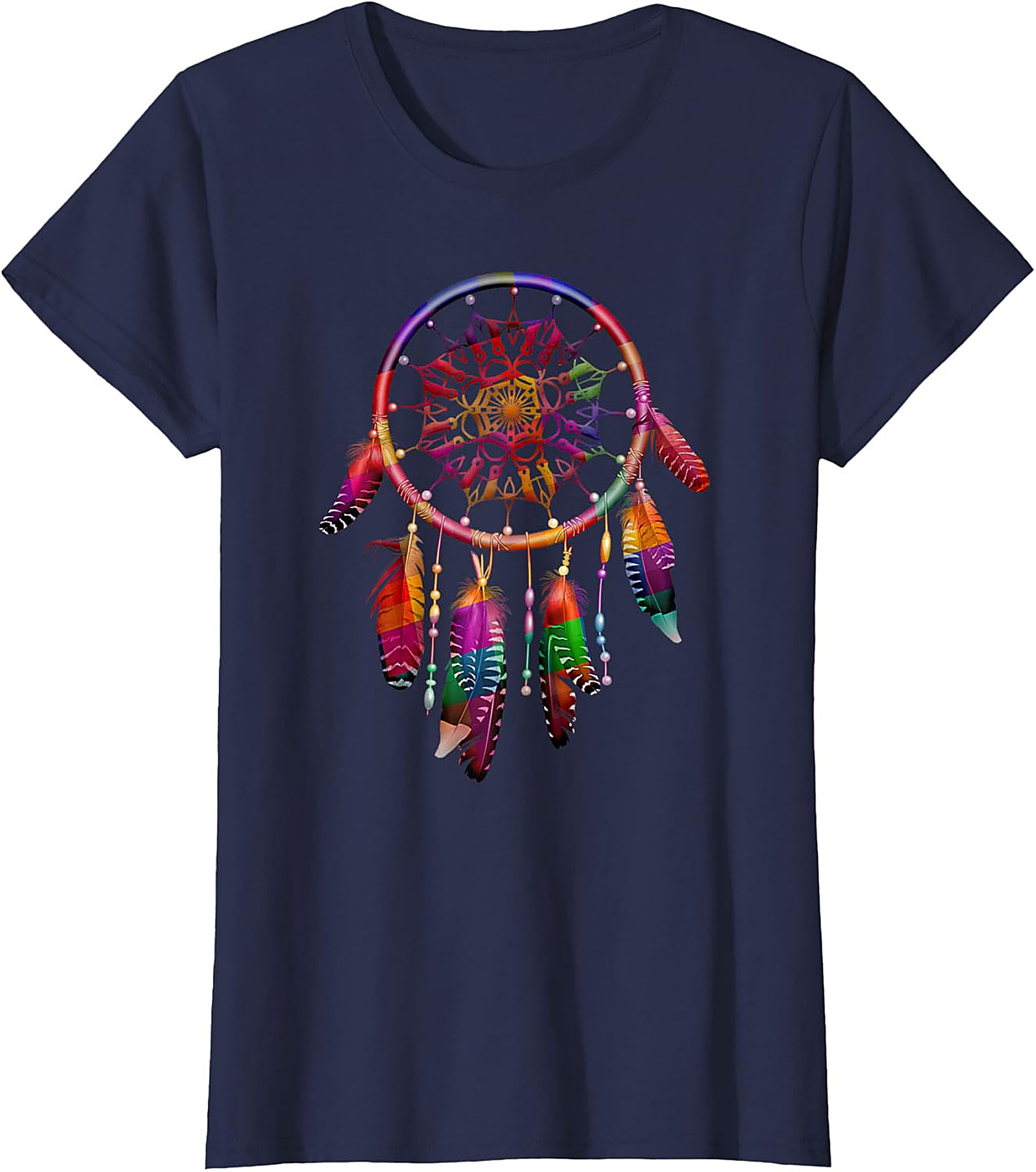 Rainbow Dreamcatcher Graphic Tee Spiritual Unisex Shirt