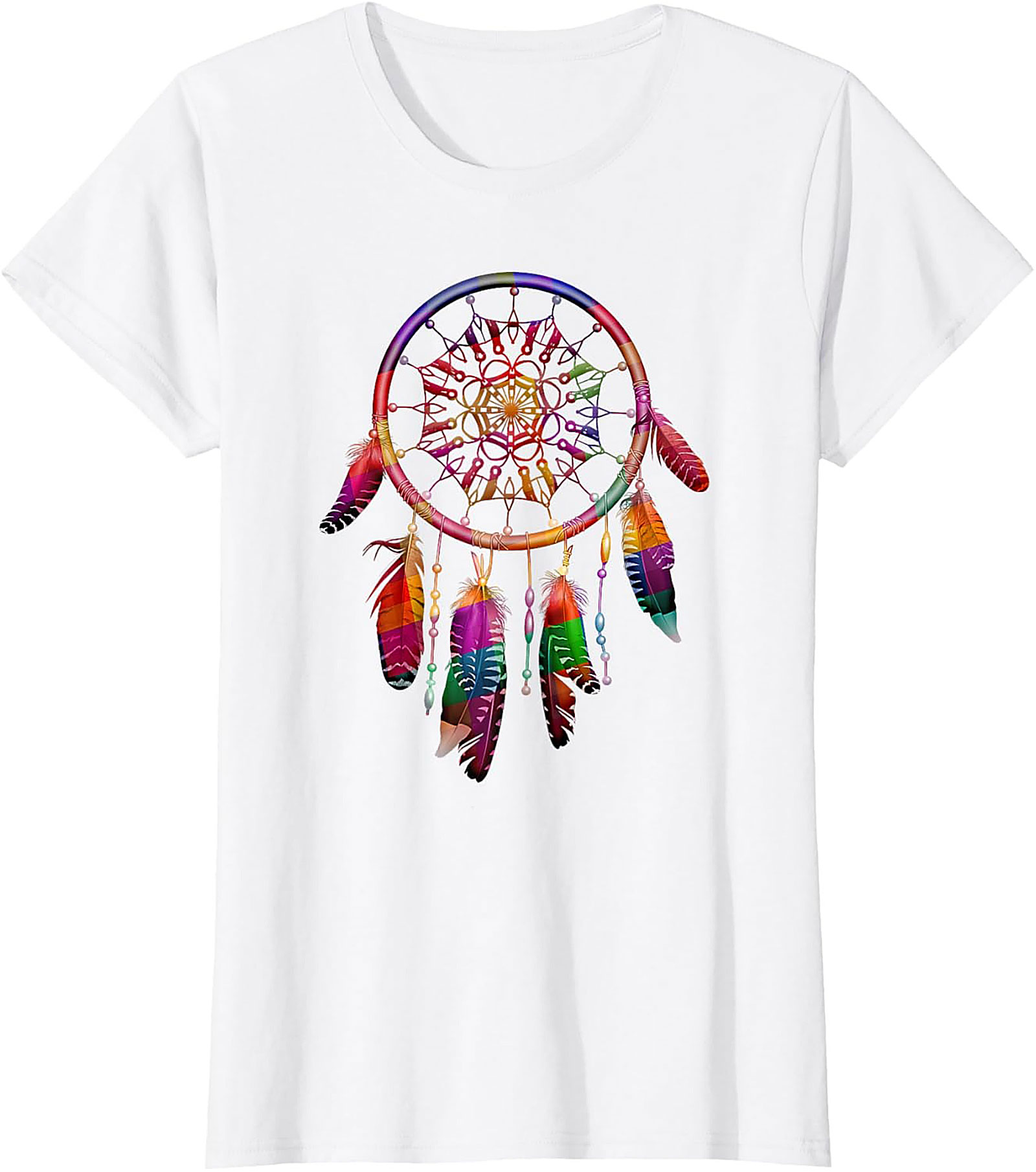 Rainbow Dreamcatcher Graphic Tee Spiritual Unisex Shirt