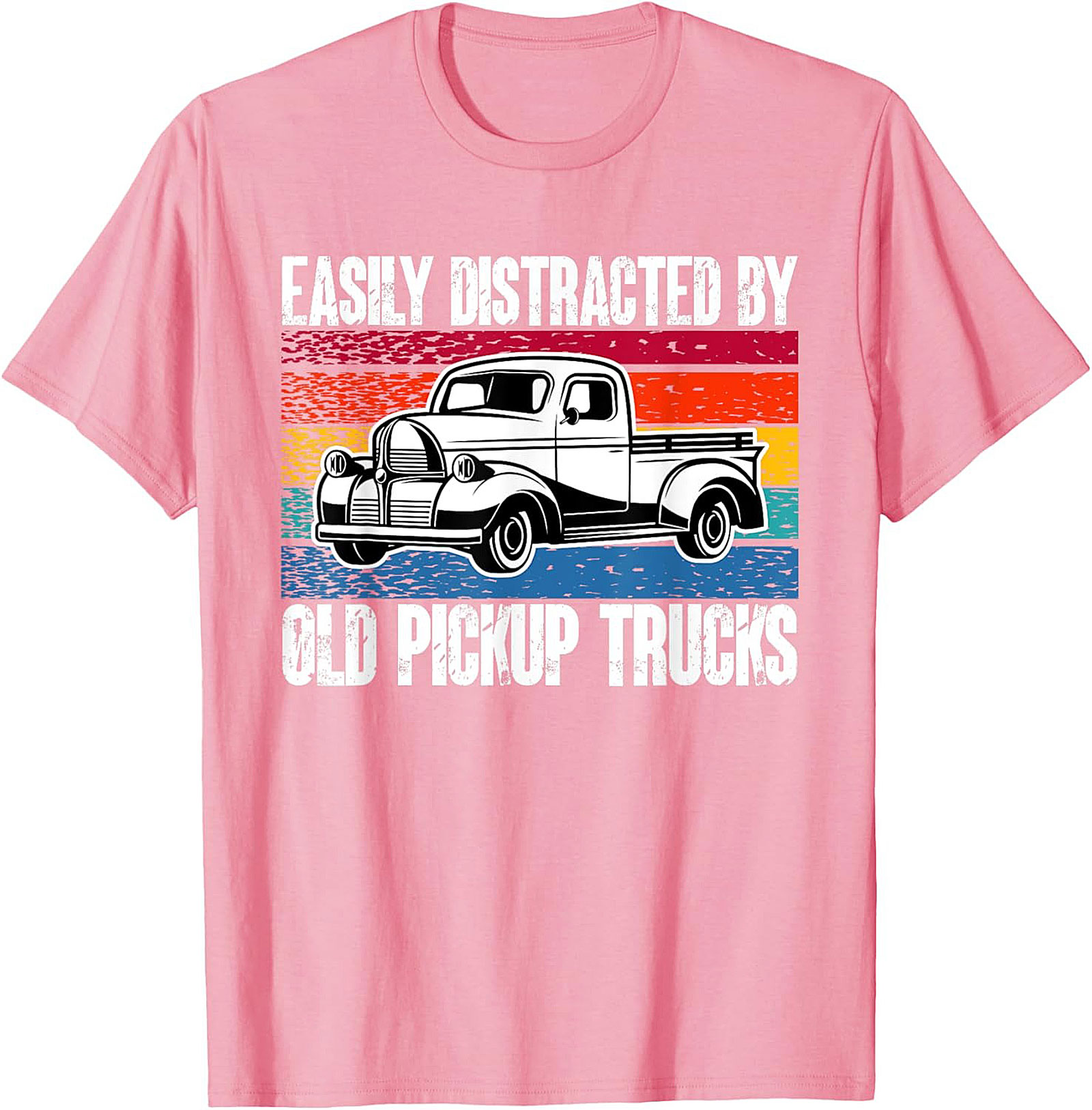 EASILY DISTRACTED BY OLD PICKUP TRUCKS T-SHIRT | VINTAGE TRUCK GRAPHIC TEE