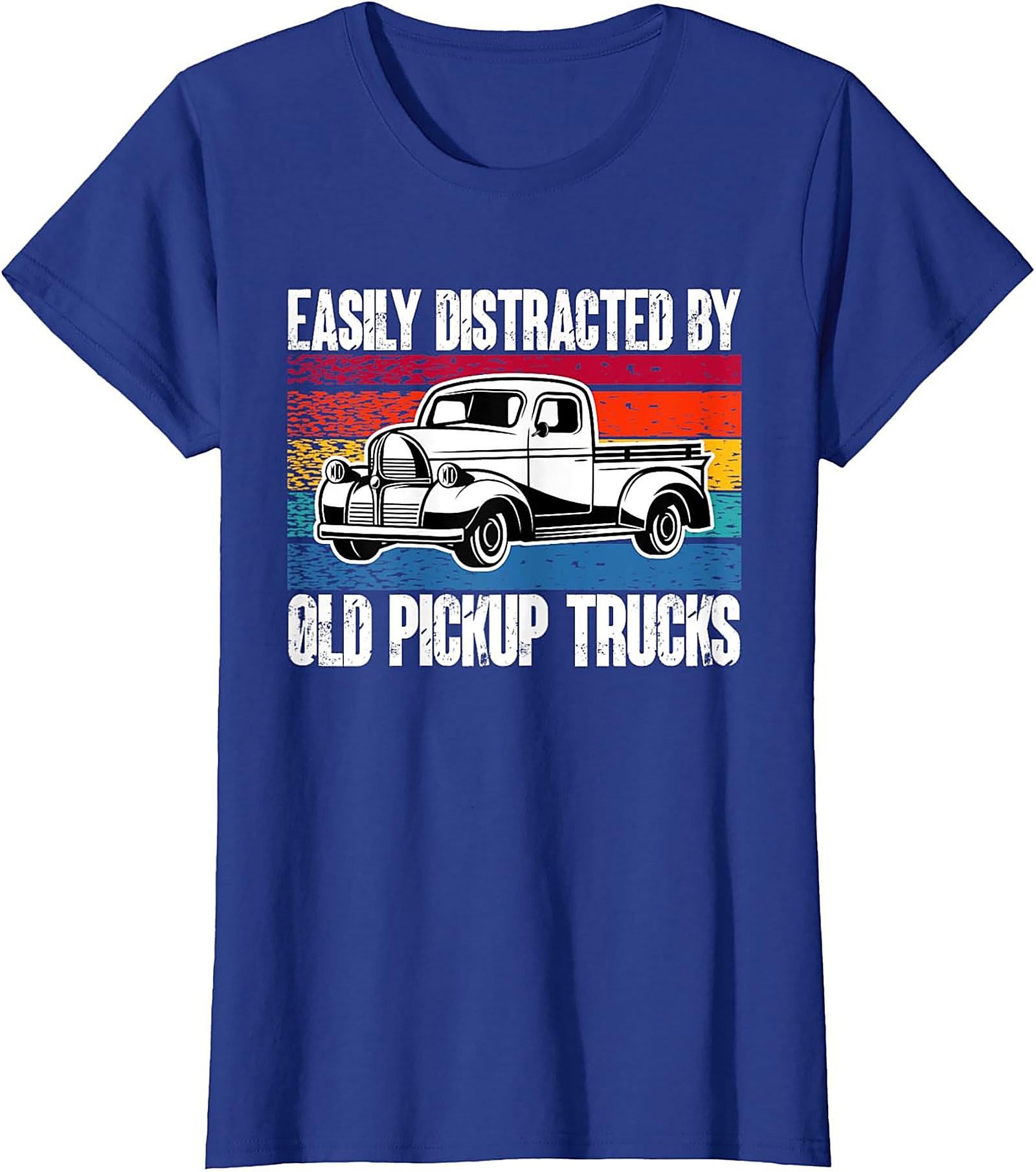 EASILY DISTRACTED BY OLD PICKUP TRUCKS T-SHIRT | VINTAGE TRUCK GRAPHIC TEE