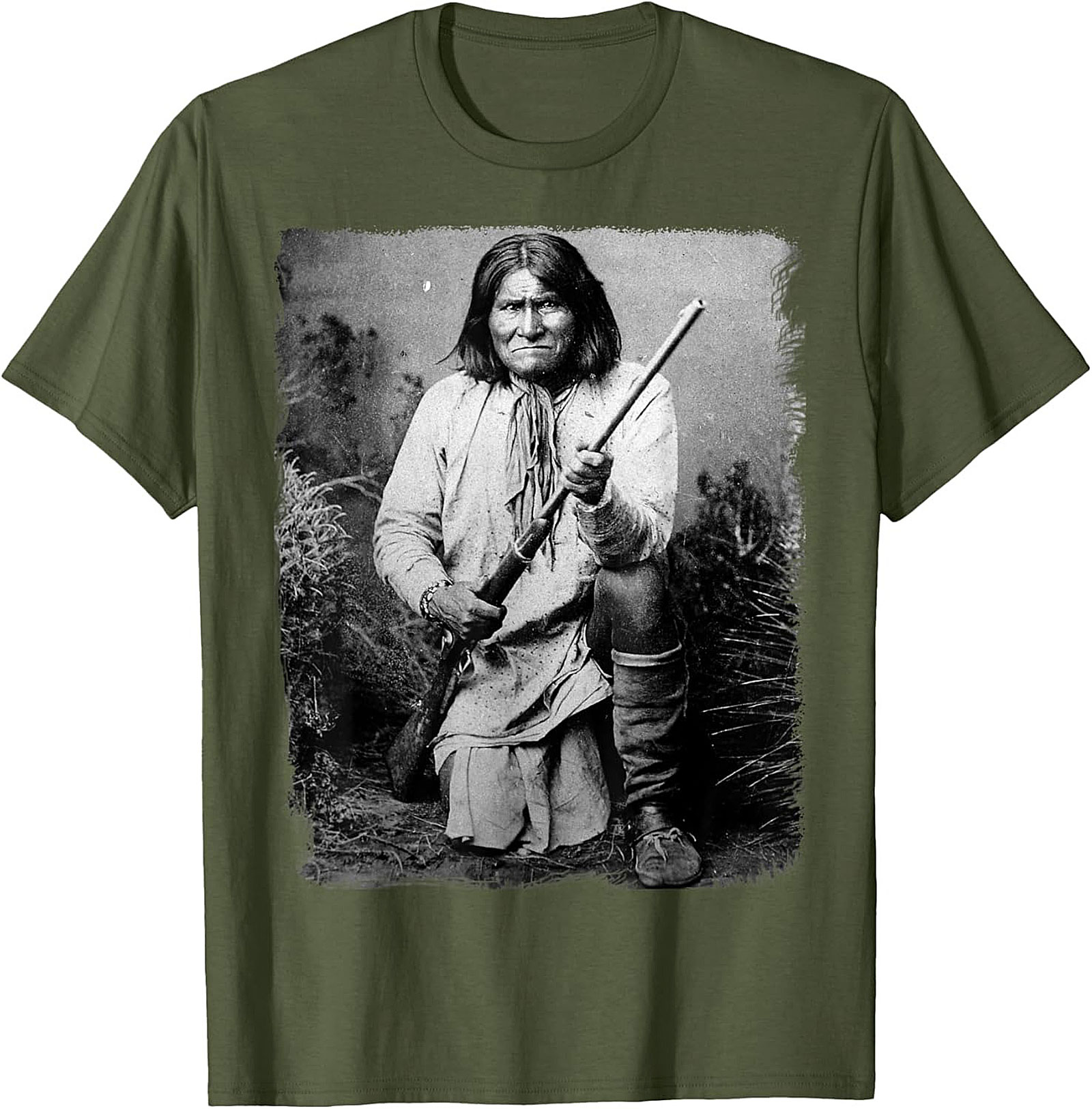 Indigenous Heritage Warrior Portrait Graphic Tee 