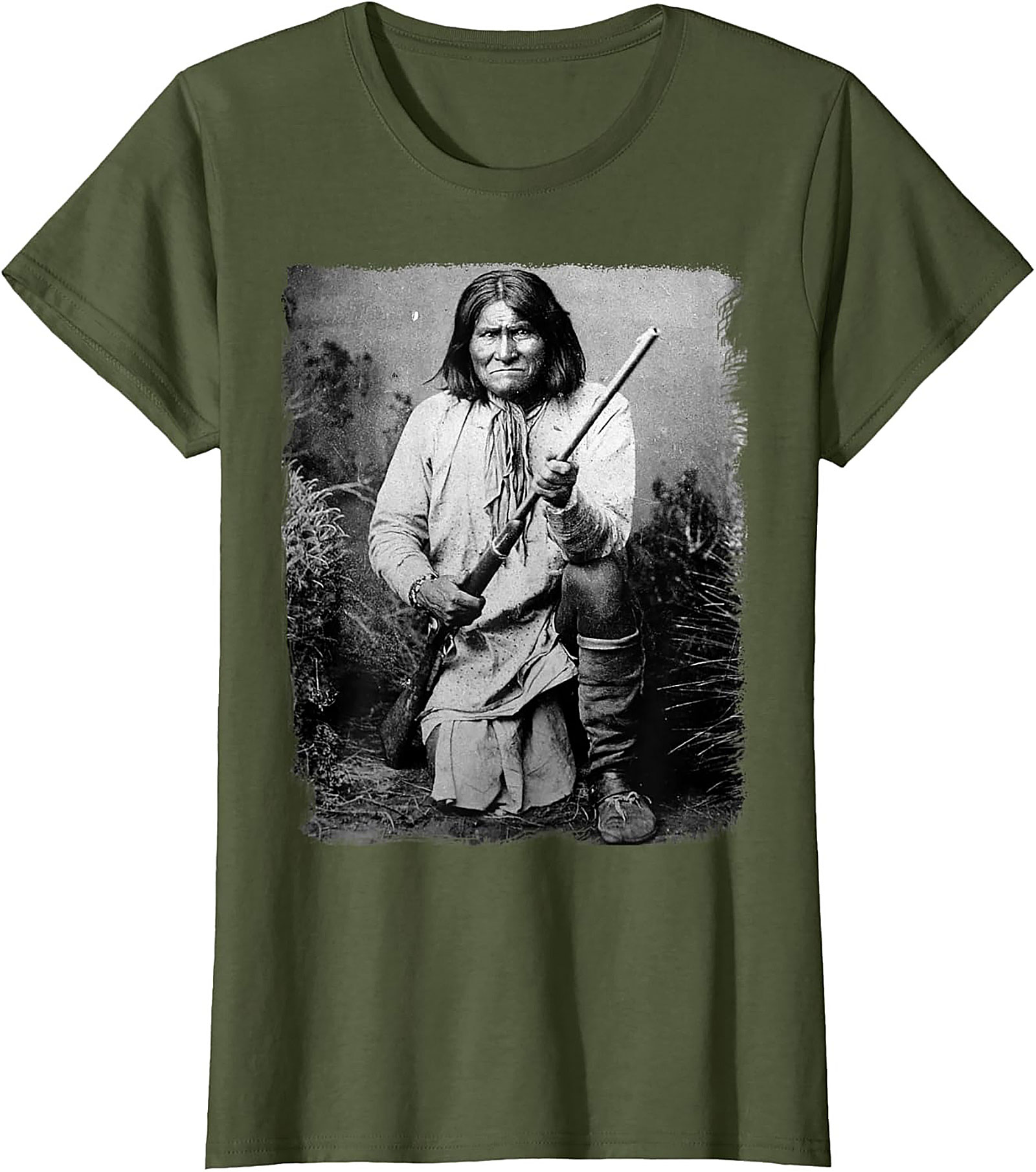 Indigenous Heritage Warrior Portrait Graphic Tee 