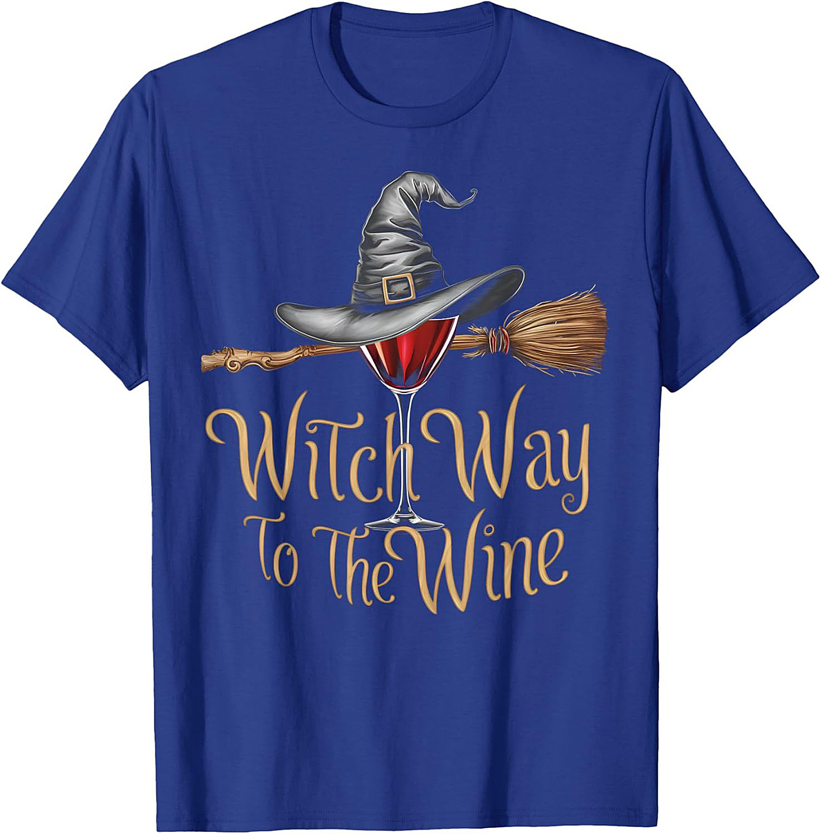 Funny Witch Wine T-shirt | Halloween Graphic Tee Gift