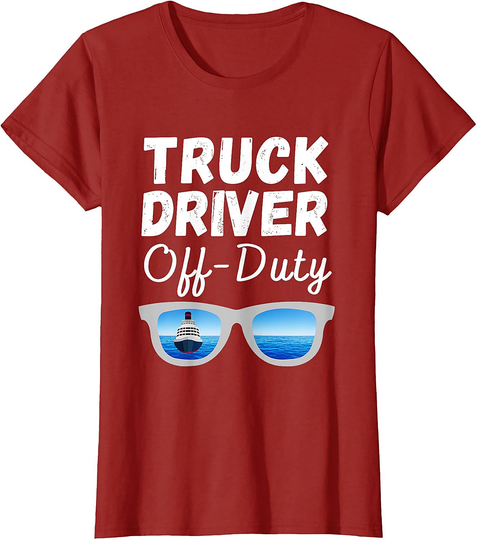 Truck Driver Off-Duty T-shirt | Funny Trucker Vacation Graphic Tee