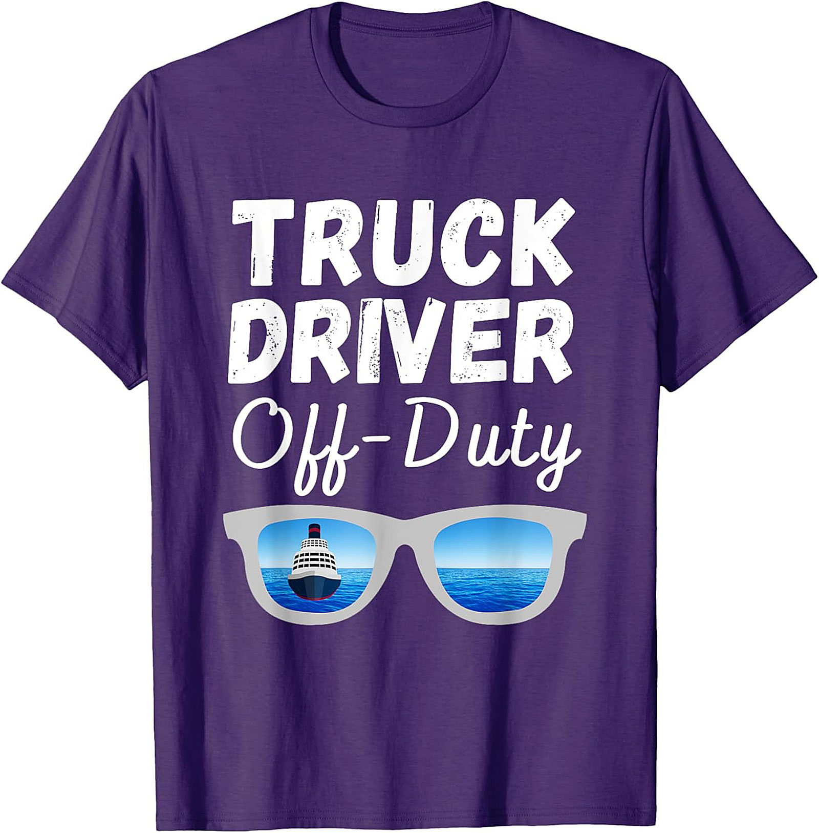 Truck Driver Off-Duty T-shirt | Funny Trucker Vacation Graphic Tee