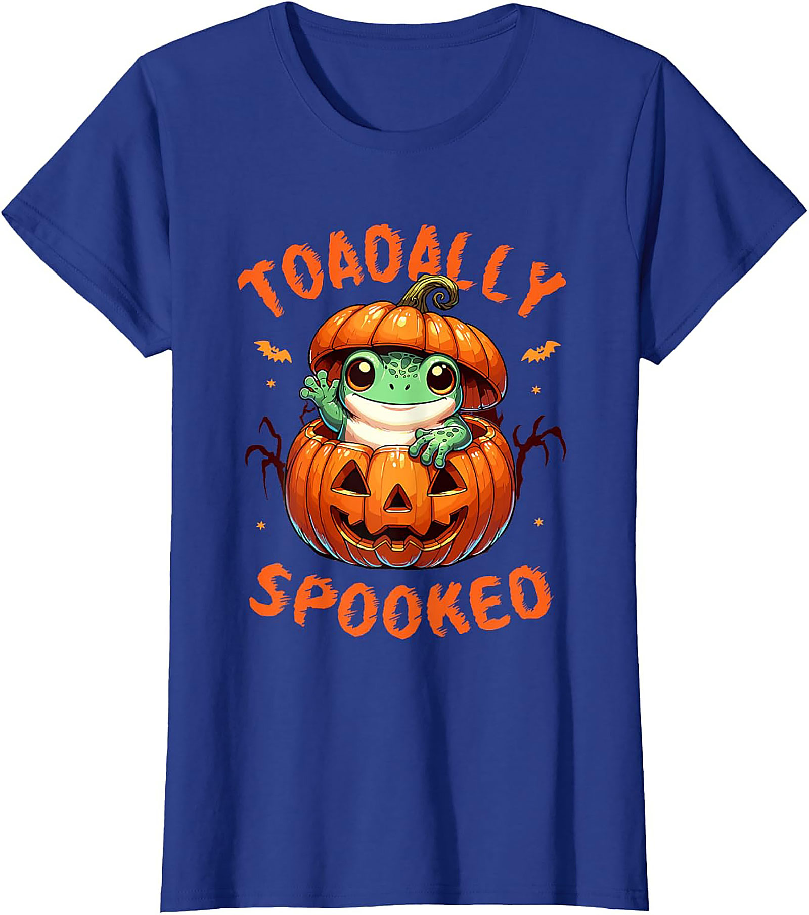 Toadally Spooked Frog Halloween T-Shirt | Cute Graphic Tee