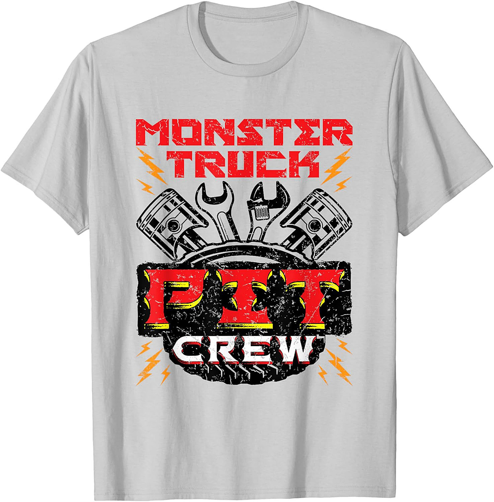 Monster Truck Fix Crew Graphic Tee – Mechanic Pit Stop Unisex Shirt
