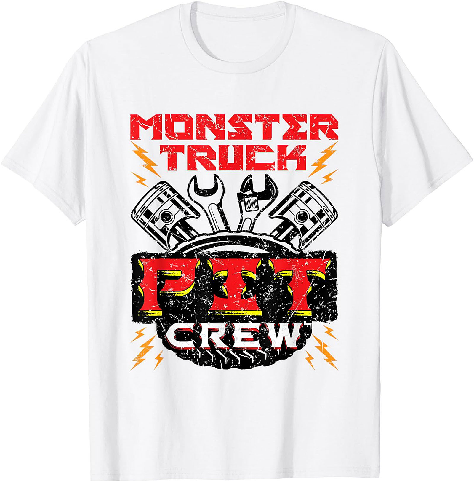 Monster Truck Fix Crew Graphic Tee – Mechanic Pit Stop Unisex Shirt