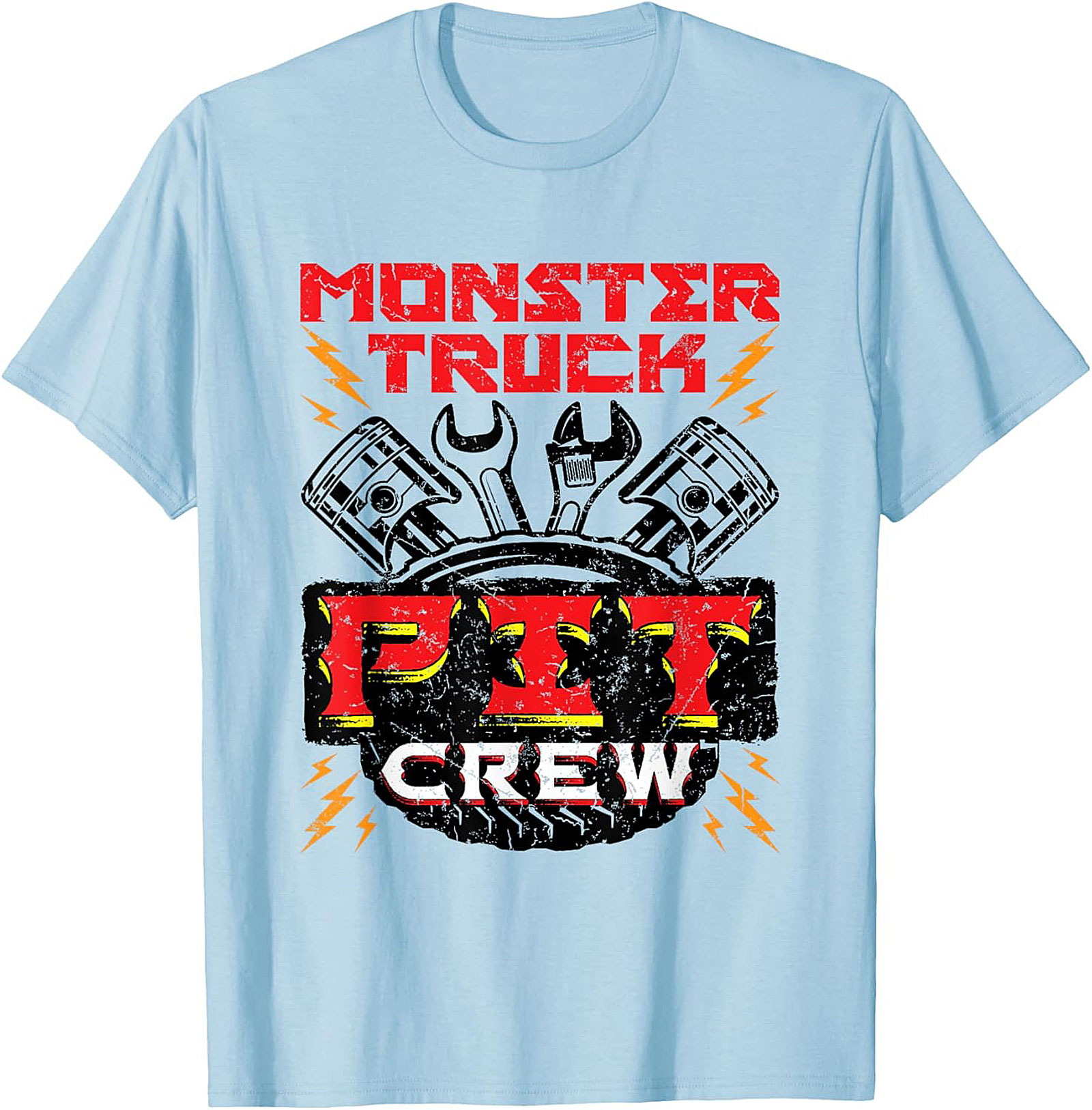 Monster Truck Fix Crew Graphic Tee – Mechanic Pit Stop Unisex Shirt