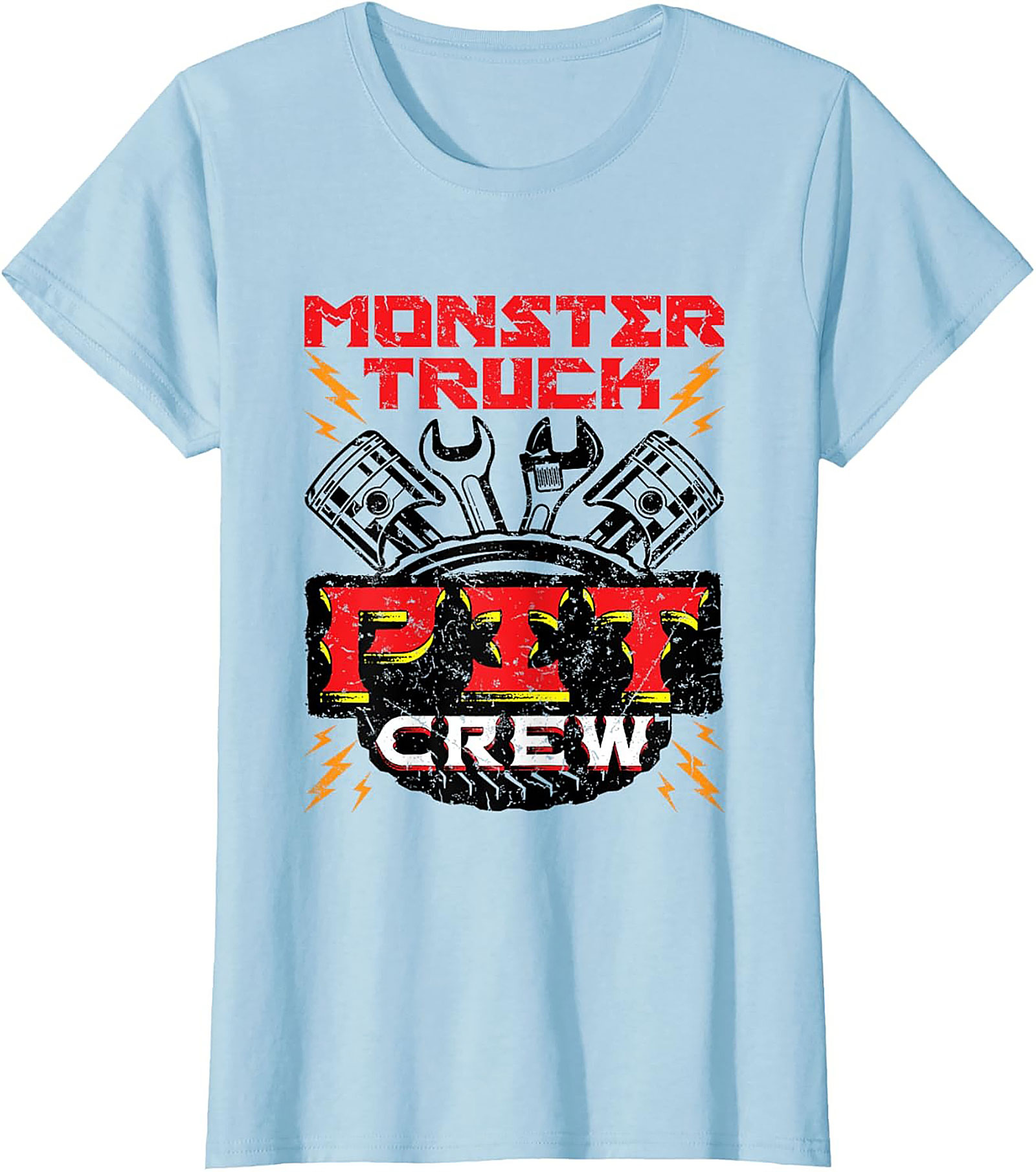 Monster Truck Fix Crew Graphic Tee – Mechanic Pit Stop Unisex Shirt