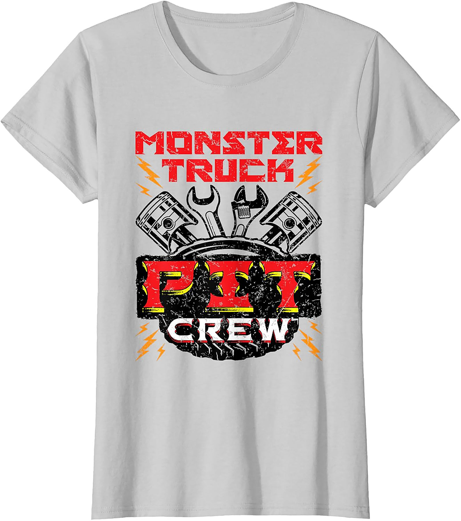 Monster Truck Fix Crew Graphic Tee – Mechanic Pit Stop Unisex Shirt