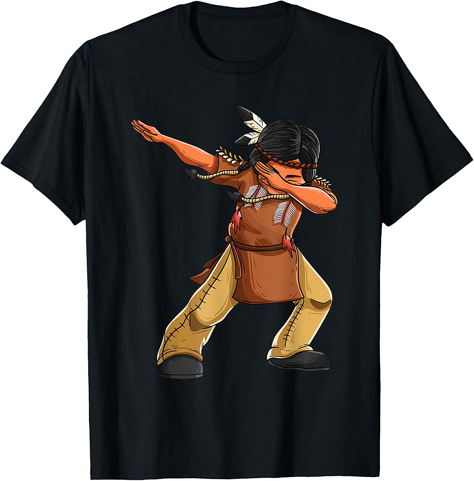 Funny Native American Dab T-shirt Indigenous Tee