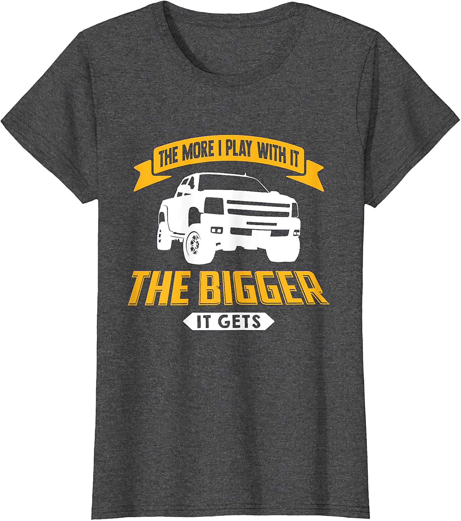 The Bigger It Gets Funny Truck T-shirt | Lifted Truck Mechanic Graphic Tee