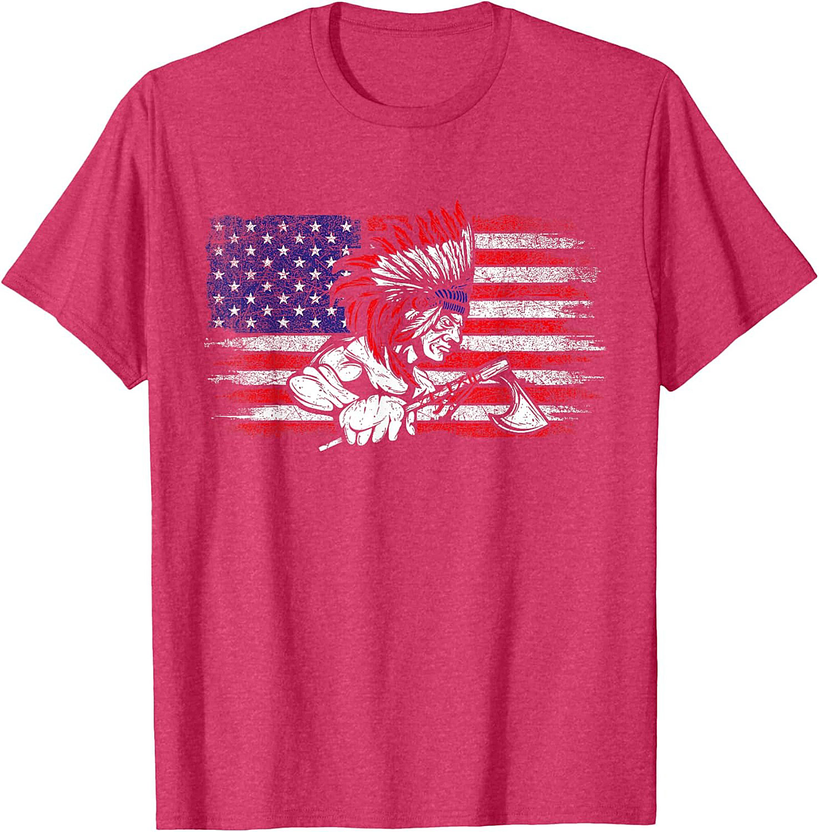 Native American Warrior T-Shirt Indigenous Flag Graphic Tee