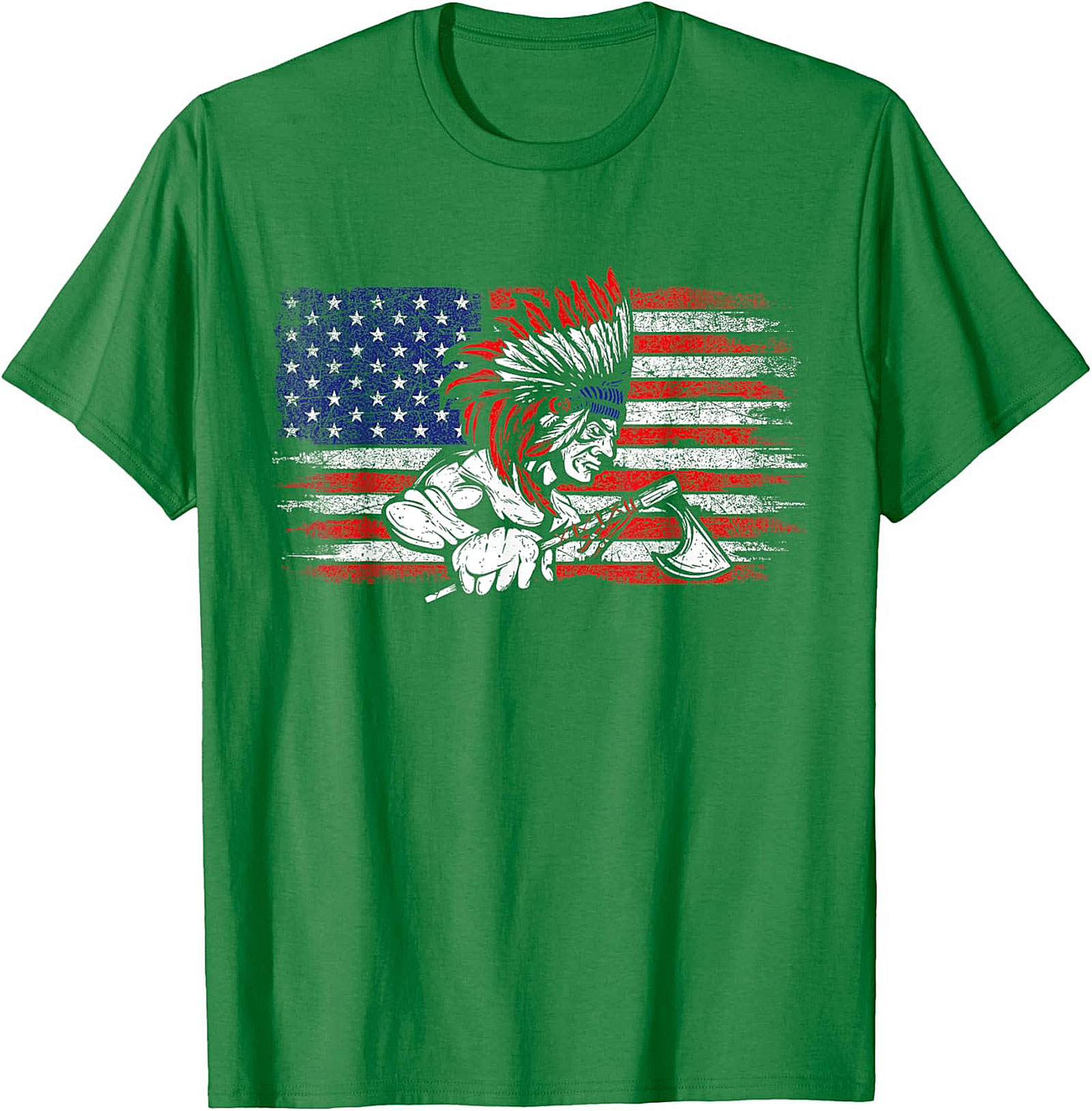 Native American Warrior T-Shirt Indigenous Flag Graphic Tee