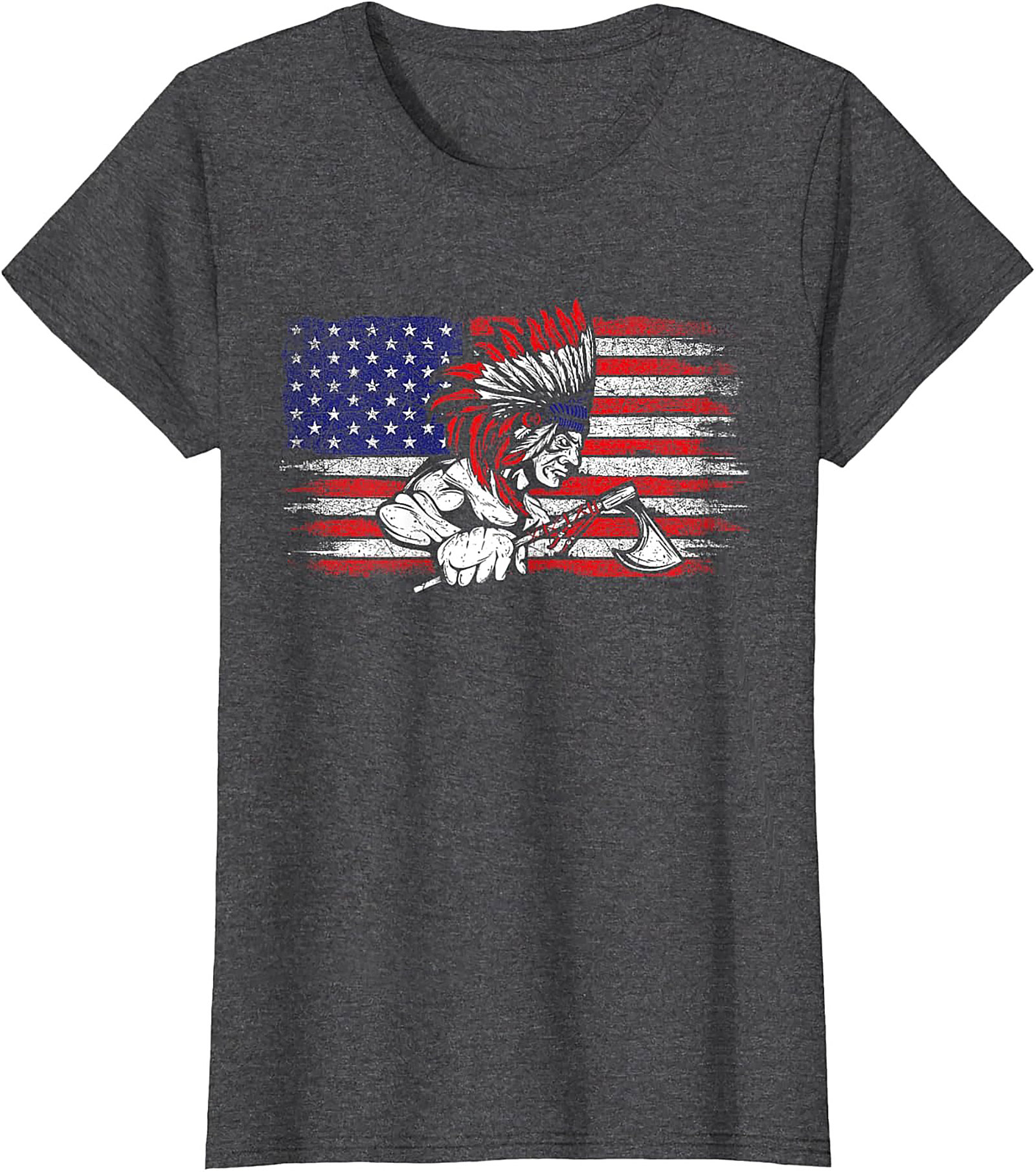 Native American Warrior T-Shirt Indigenous Flag Graphic Tee