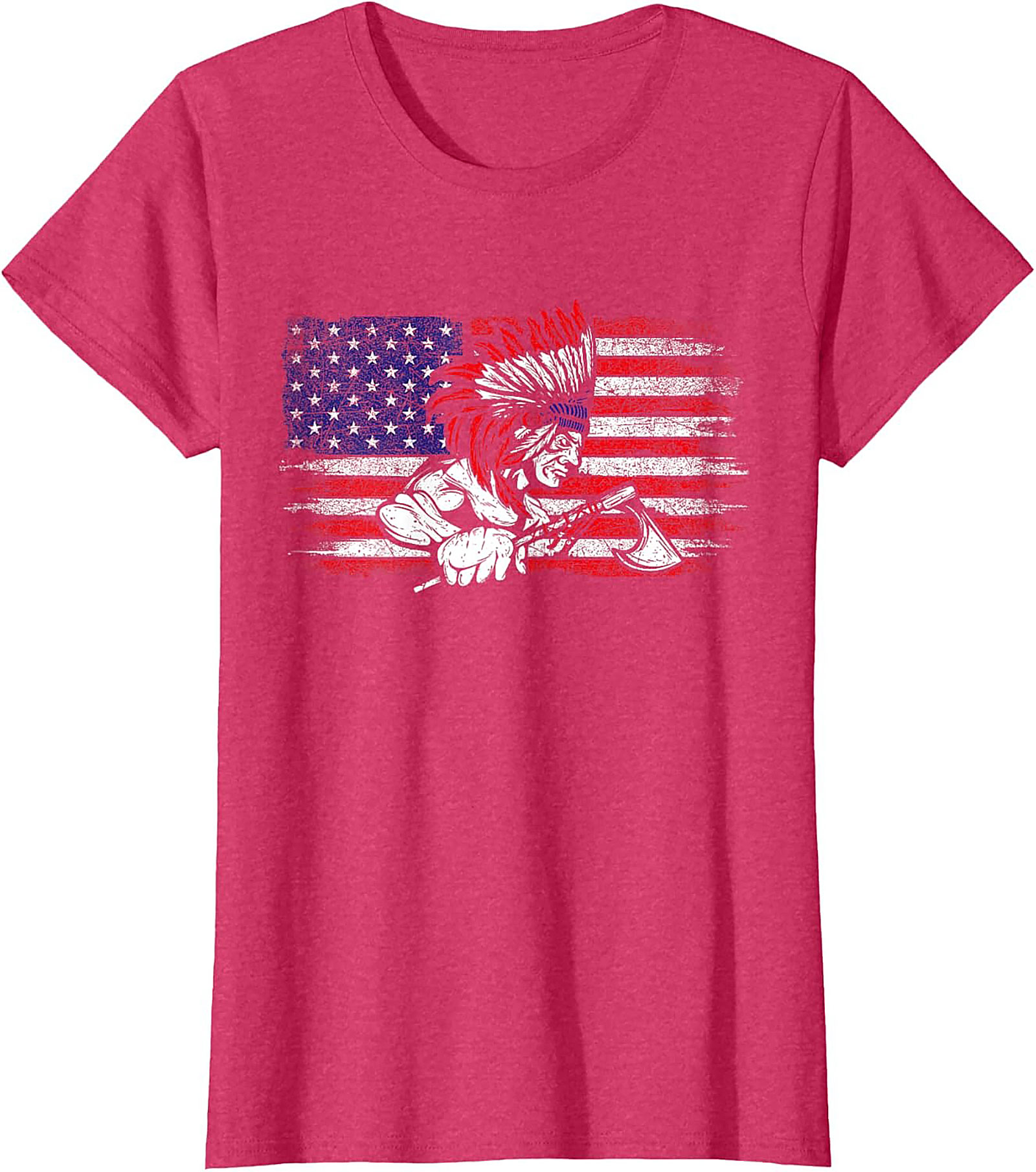 Native American Warrior T-Shirt Indigenous Flag Graphic Tee