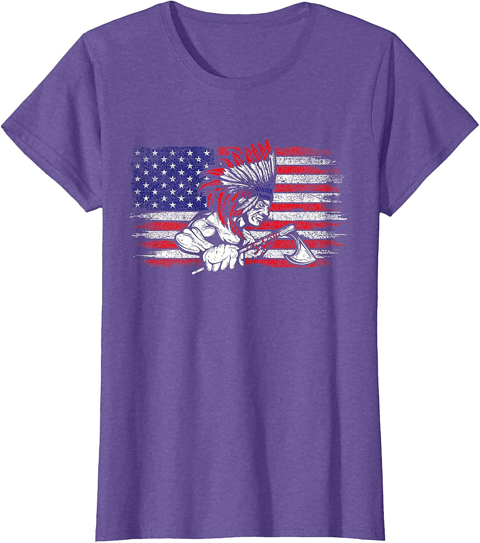 Native American Warrior T-Shirt Indigenous Flag Graphic Tee