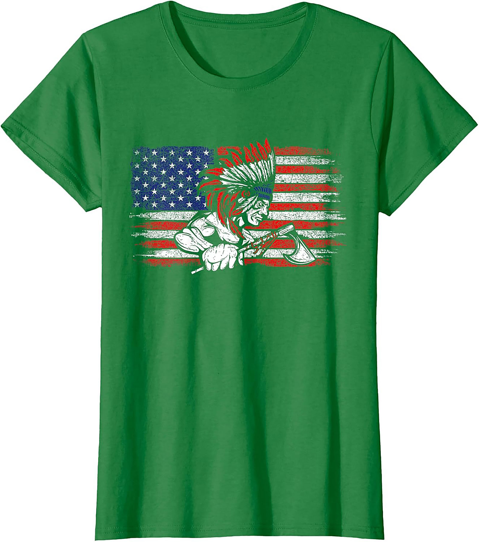 Native American Warrior T-Shirt Indigenous Flag Graphic Tee