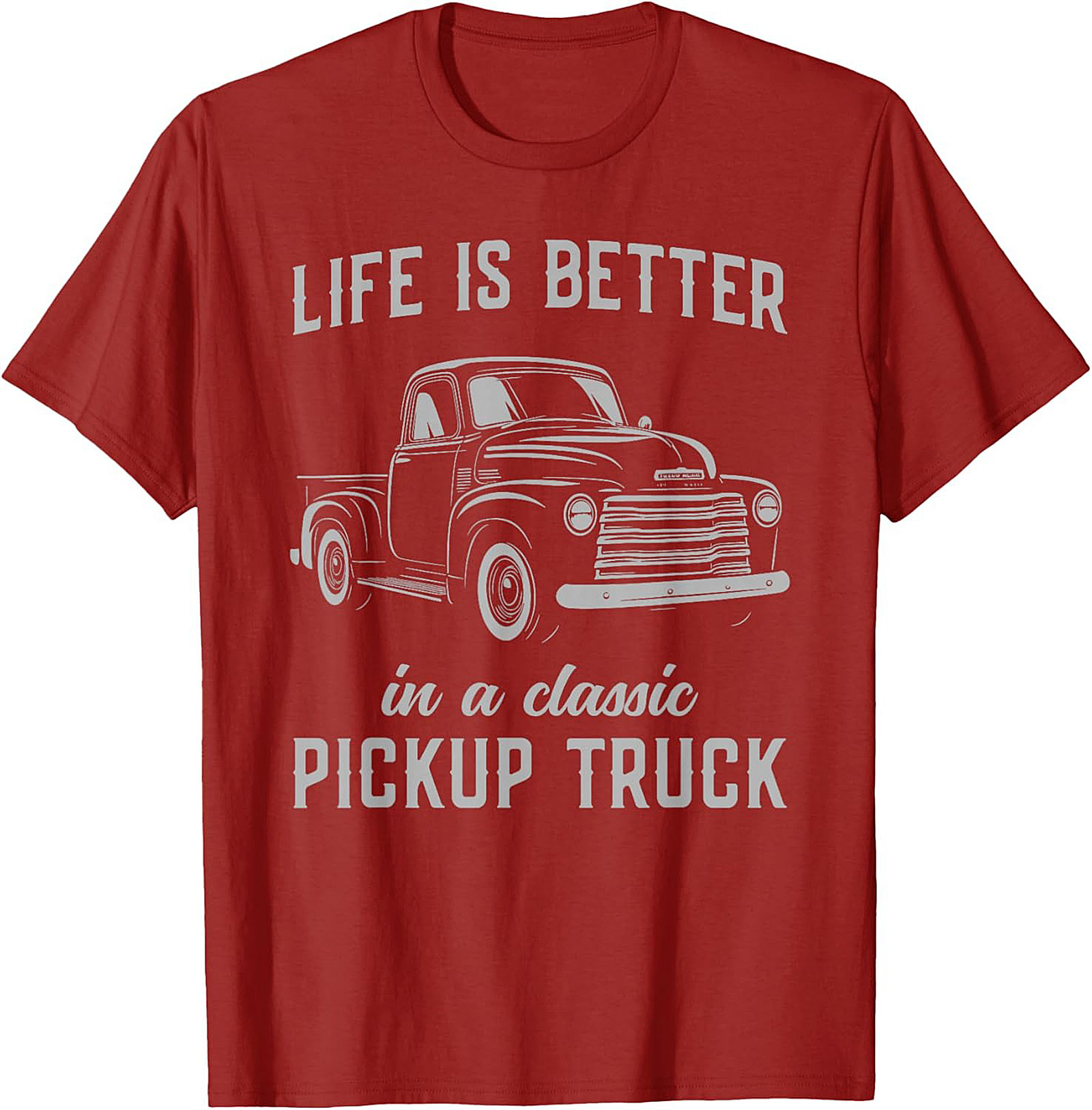 Classic Pickup Truck T-shirt - Life is Better Vintage Truck Graphic Tee