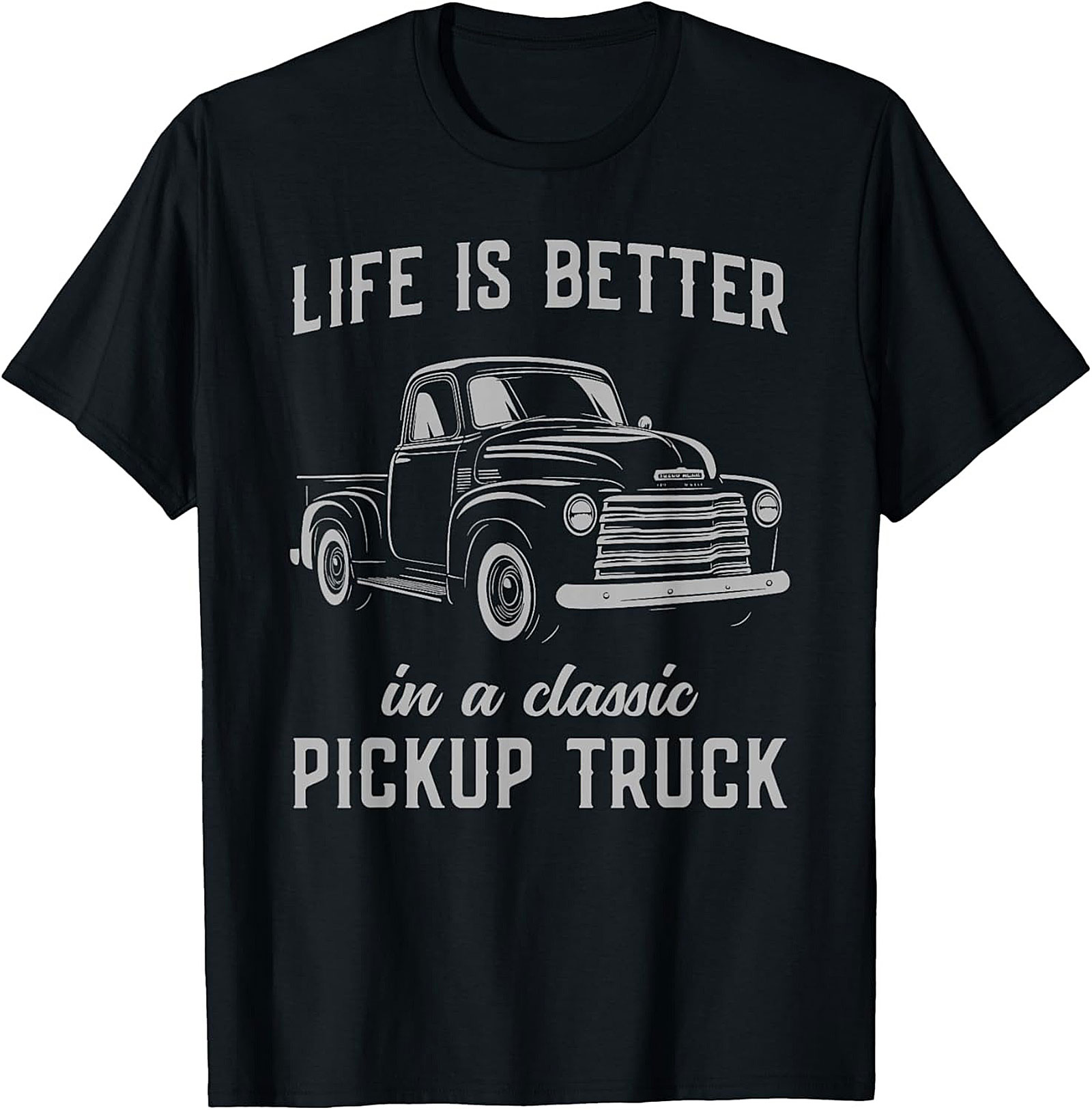 Classic Pickup Truck T-shirt - Life is Better Vintage Truck Graphic Tee