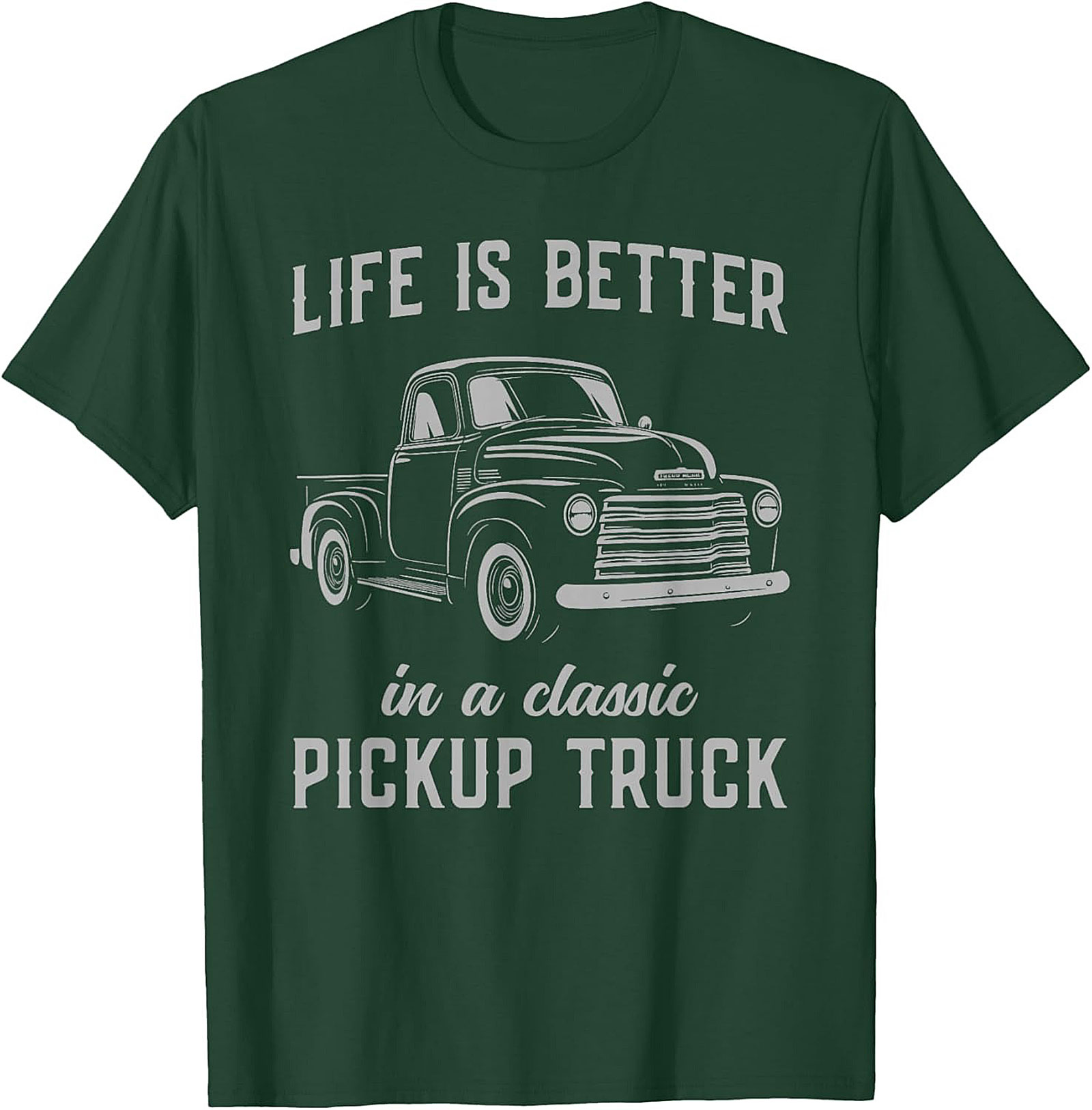 Classic Pickup Truck T-shirt - Life is Better Vintage Truck Graphic Tee