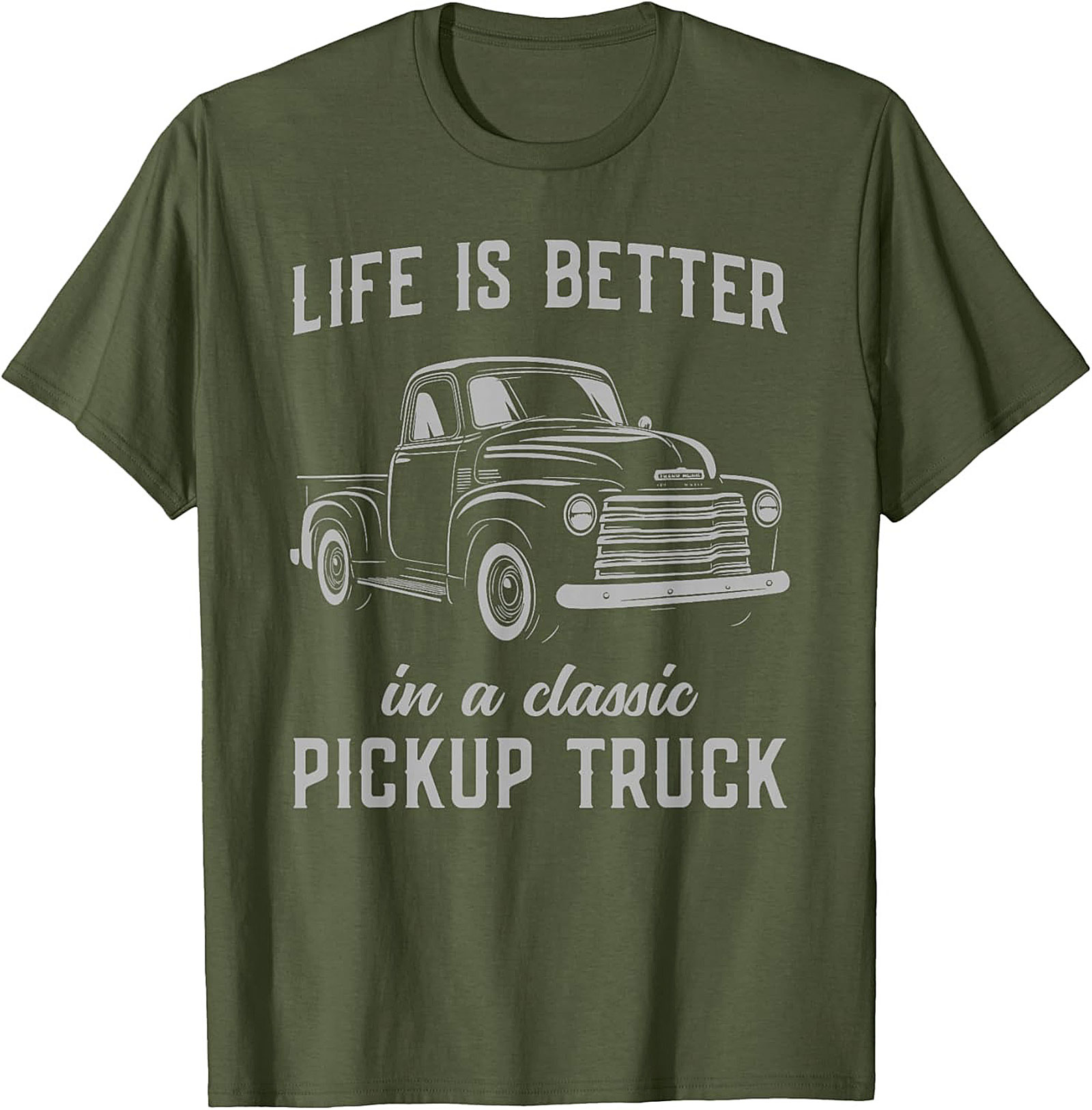 Classic Pickup Truck T-shirt - Life is Better Vintage Truck Graphic Tee