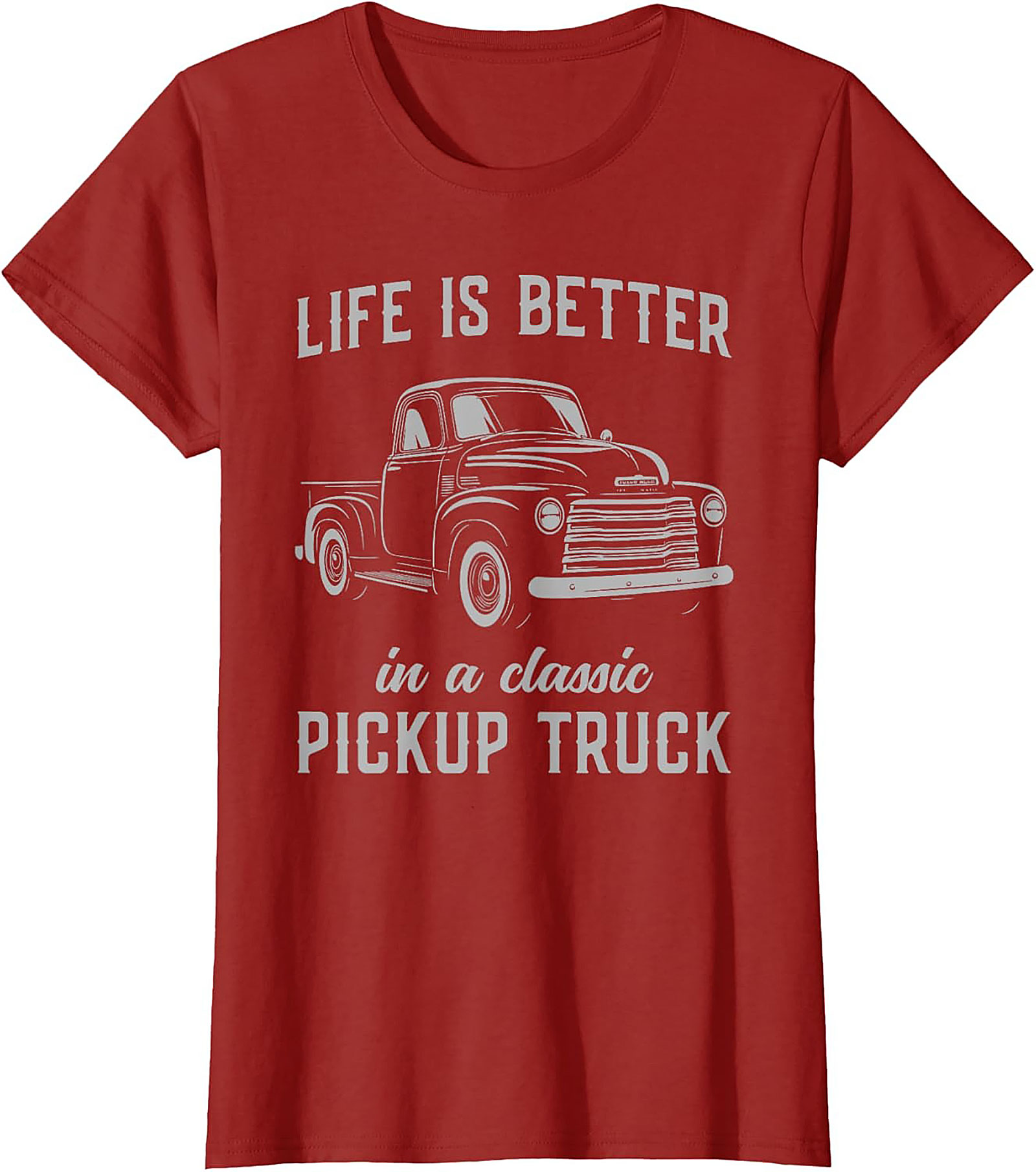 Classic Pickup Truck T-shirt - Life is Better Vintage Truck Graphic Tee