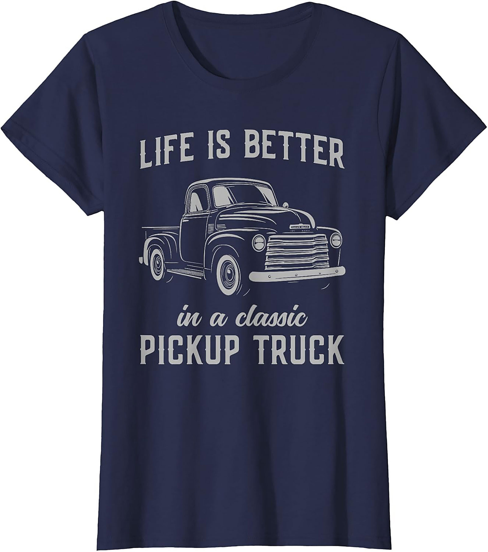 Classic Pickup Truck T-shirt - Life is Better Vintage Truck Graphic Tee