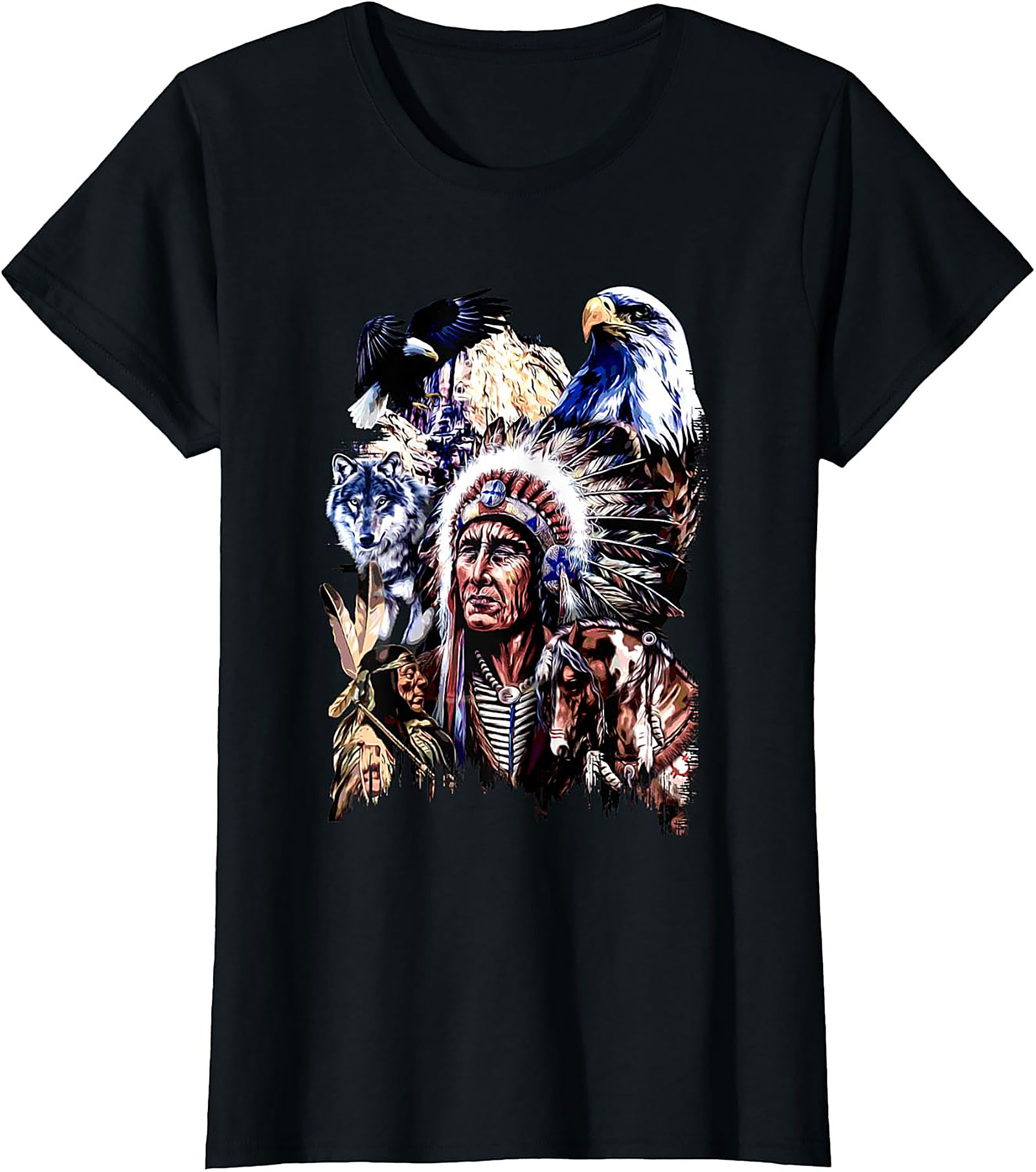 Native American Chief Graphic Tee Heritage Unisex Shirt