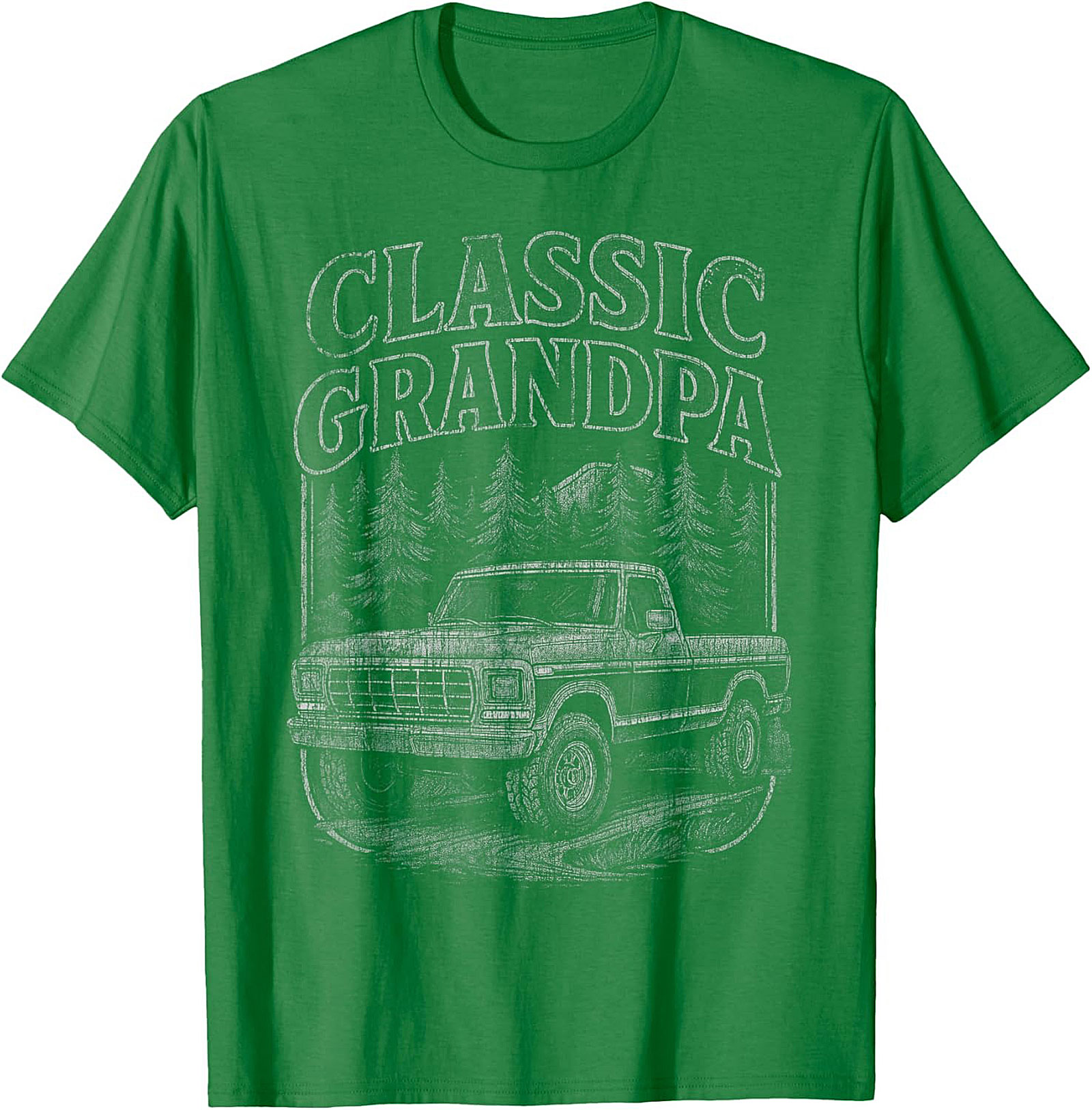 Classic Grandpa Truck Graphic Tee | Vintage Pickup Forest Shirt