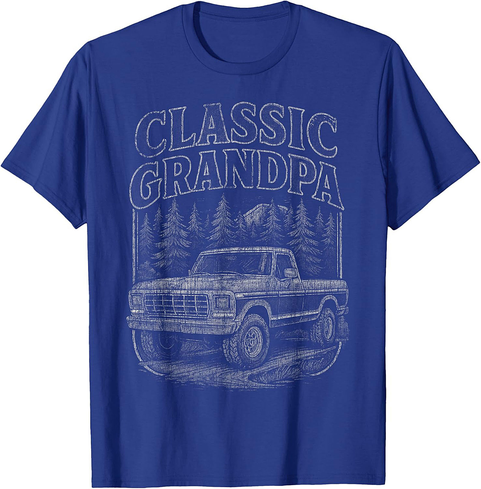 Classic Grandpa Truck Graphic Tee | Vintage Pickup Forest Shirt