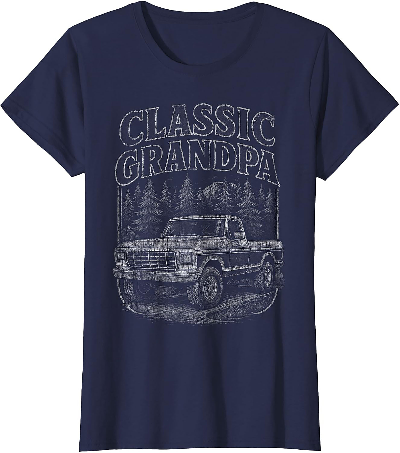 Classic Grandpa Truck Graphic Tee | Vintage Pickup Forest Shirt