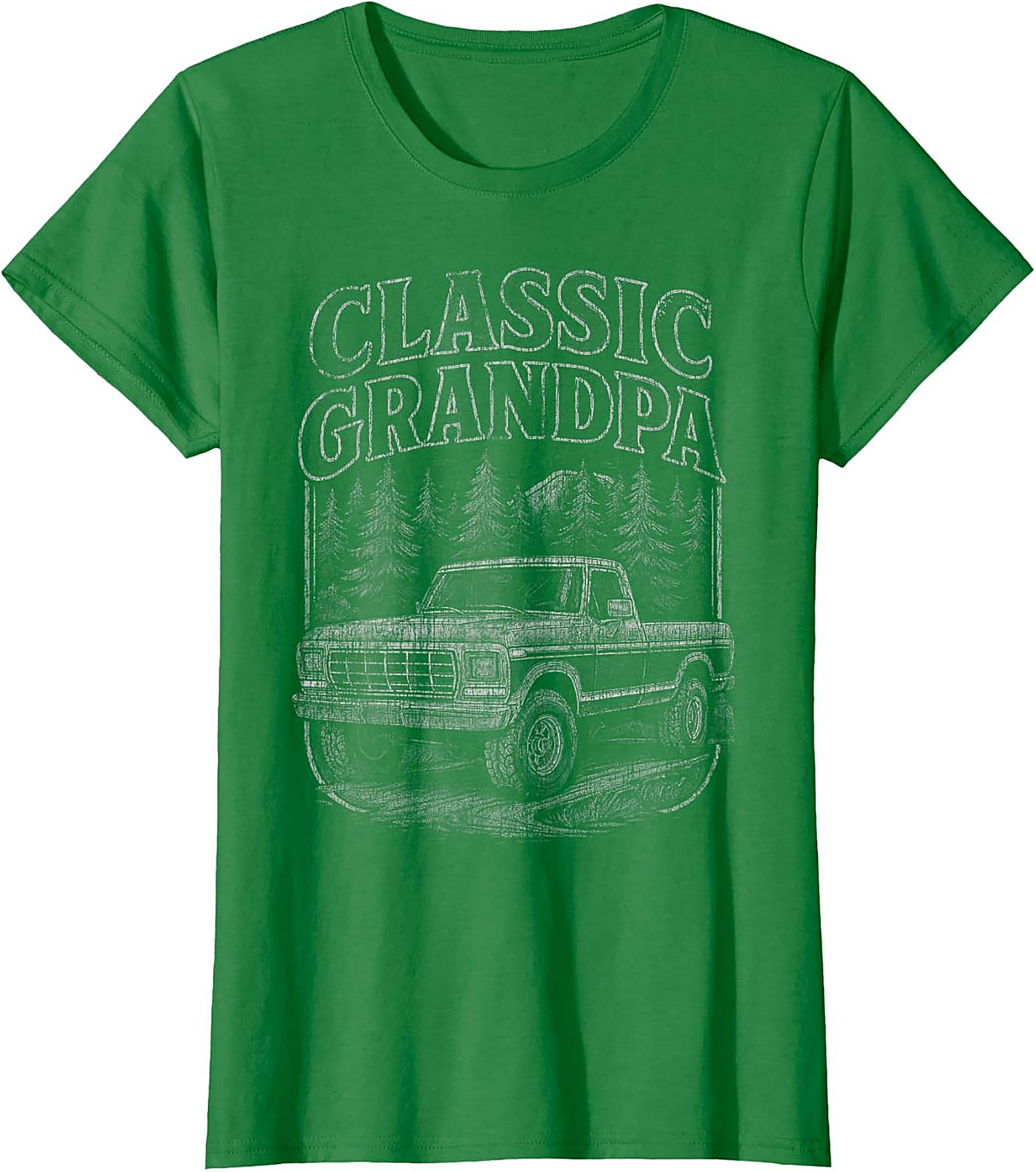 Classic Grandpa Truck Graphic Tee | Vintage Pickup Forest Shirt
