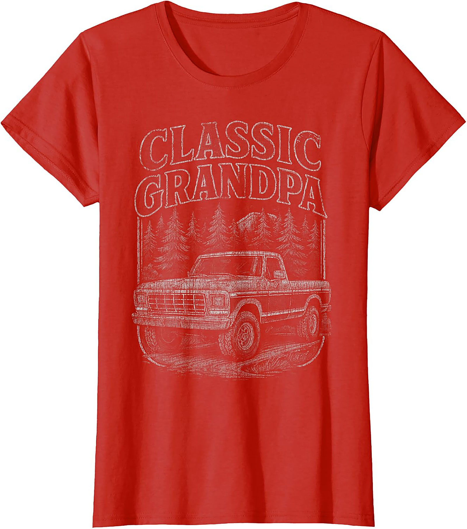 Classic Grandpa Truck Graphic Tee | Vintage Pickup Forest Shirt