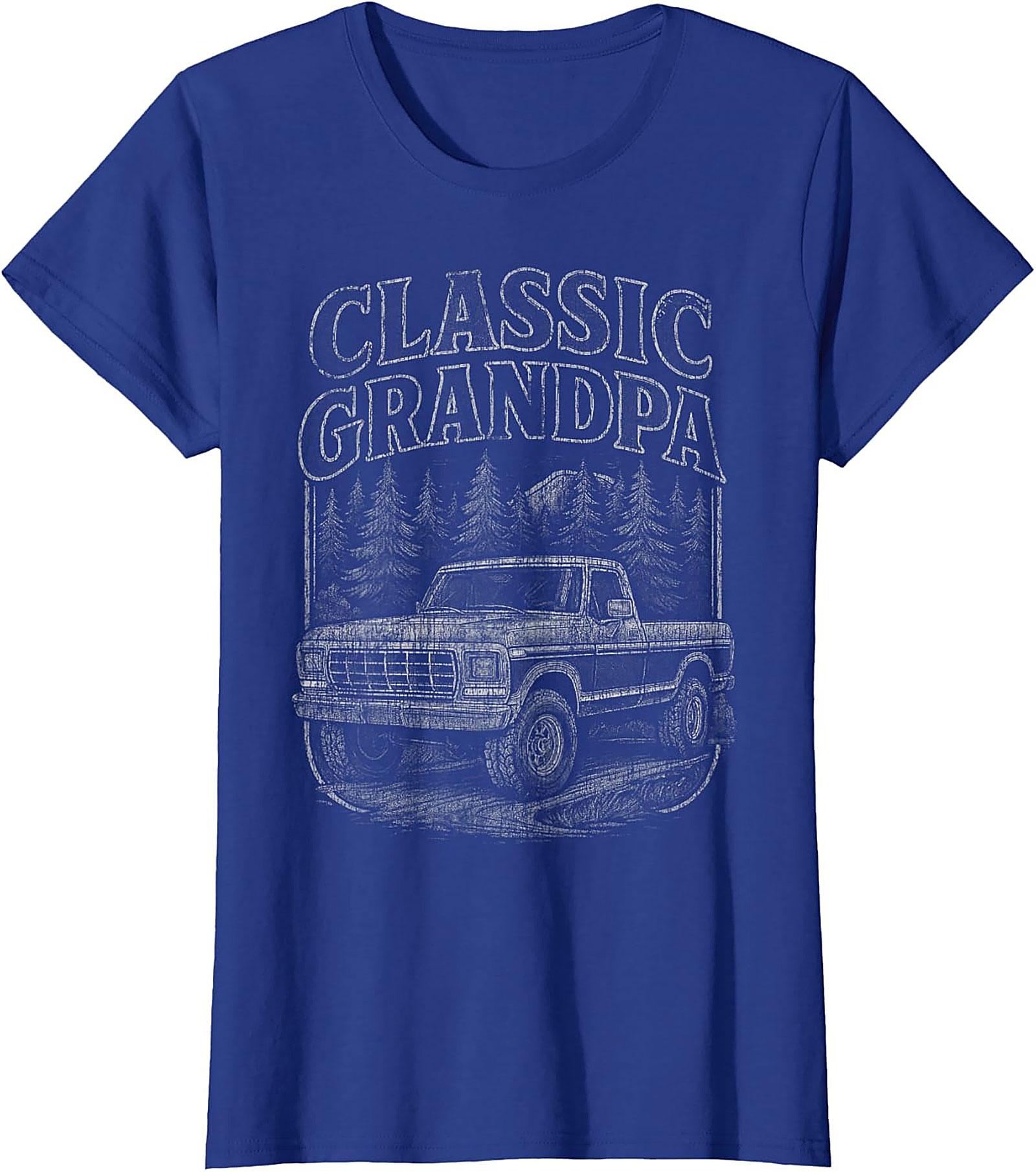 Classic Grandpa Truck Graphic Tee | Vintage Pickup Forest Shirt