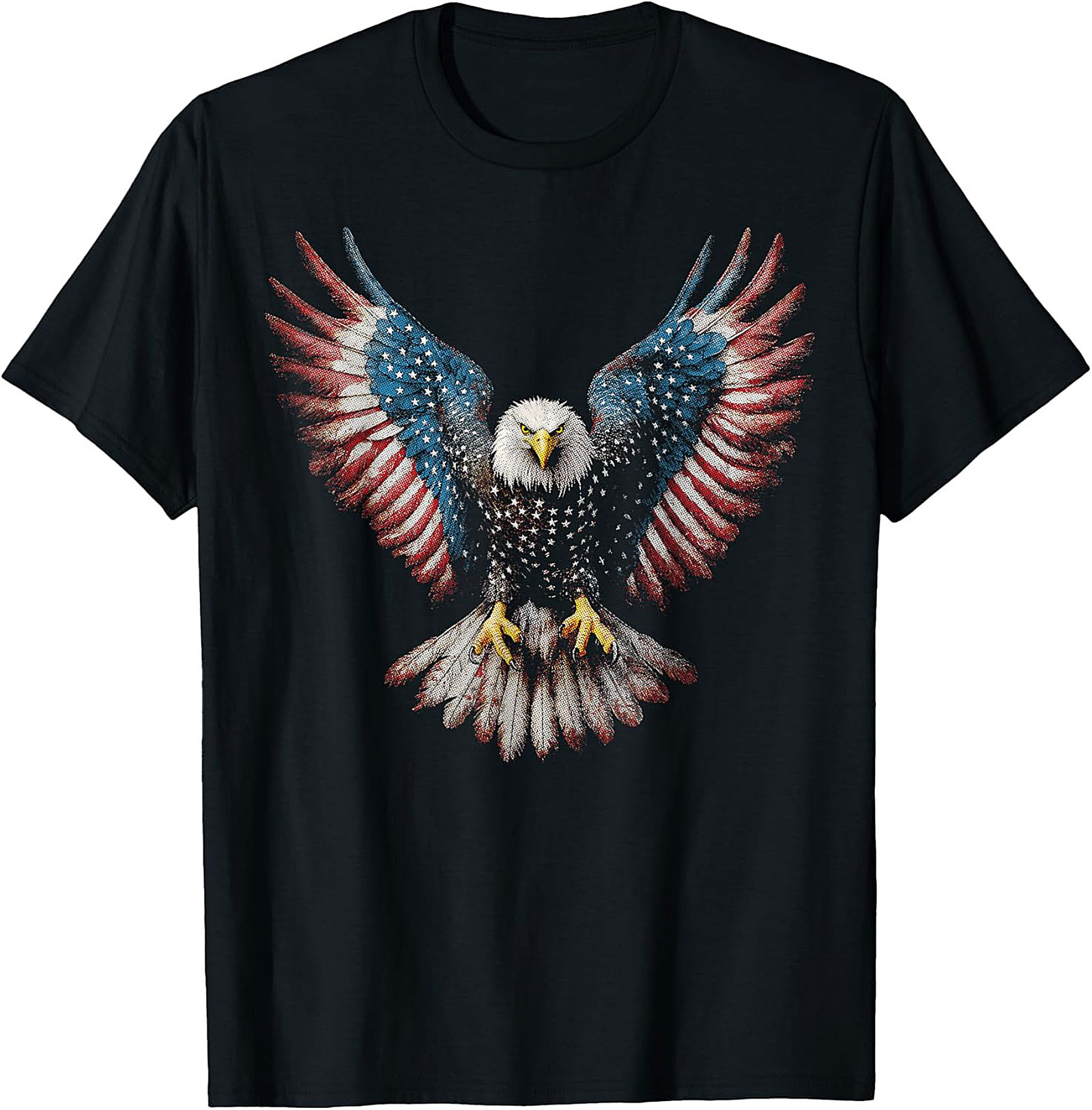 Patriotic Eagle Graphic Tee | American Flag Unisex Shirt