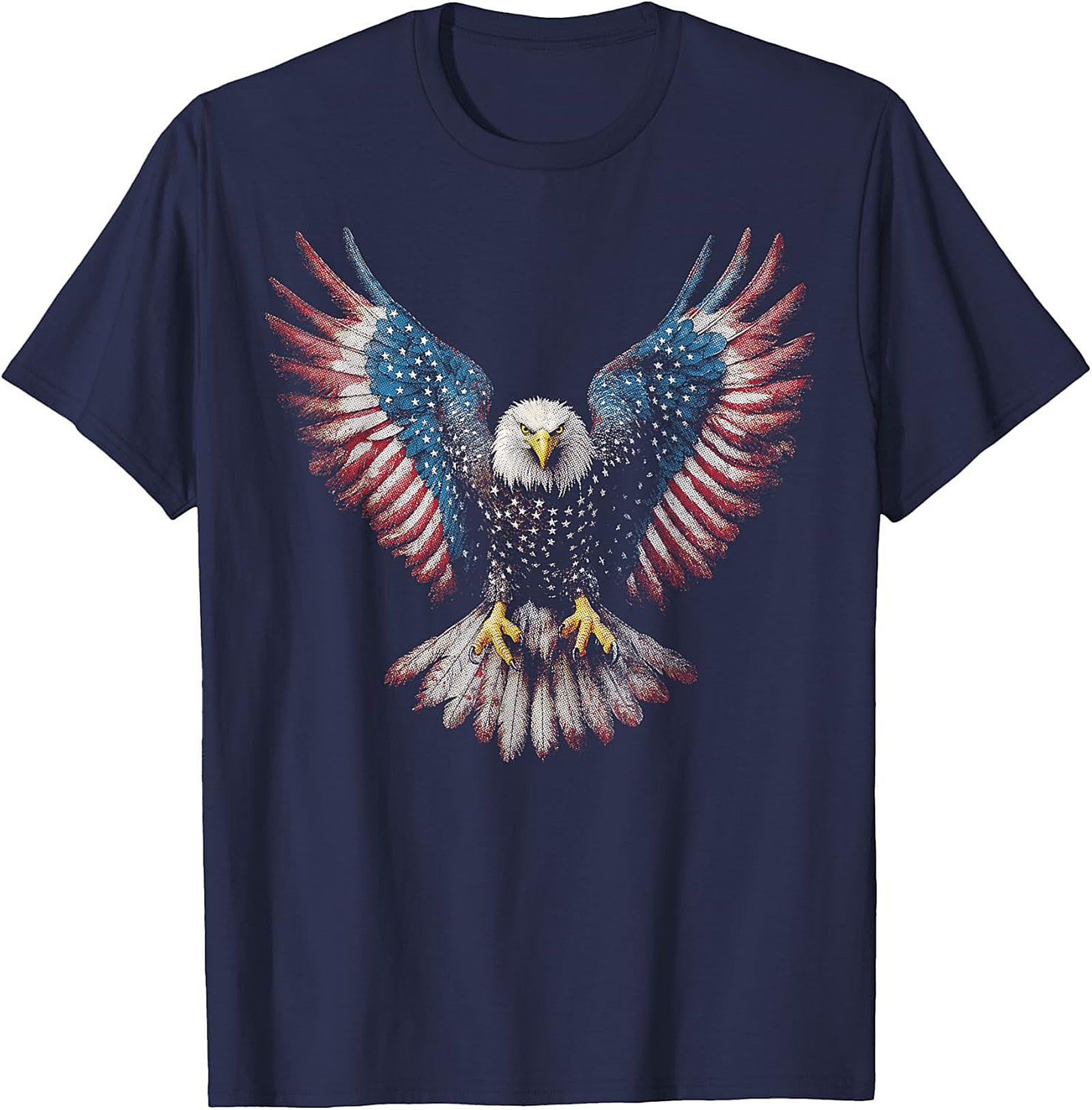Patriotic Eagle Graphic Tee | American Flag Unisex Shirt