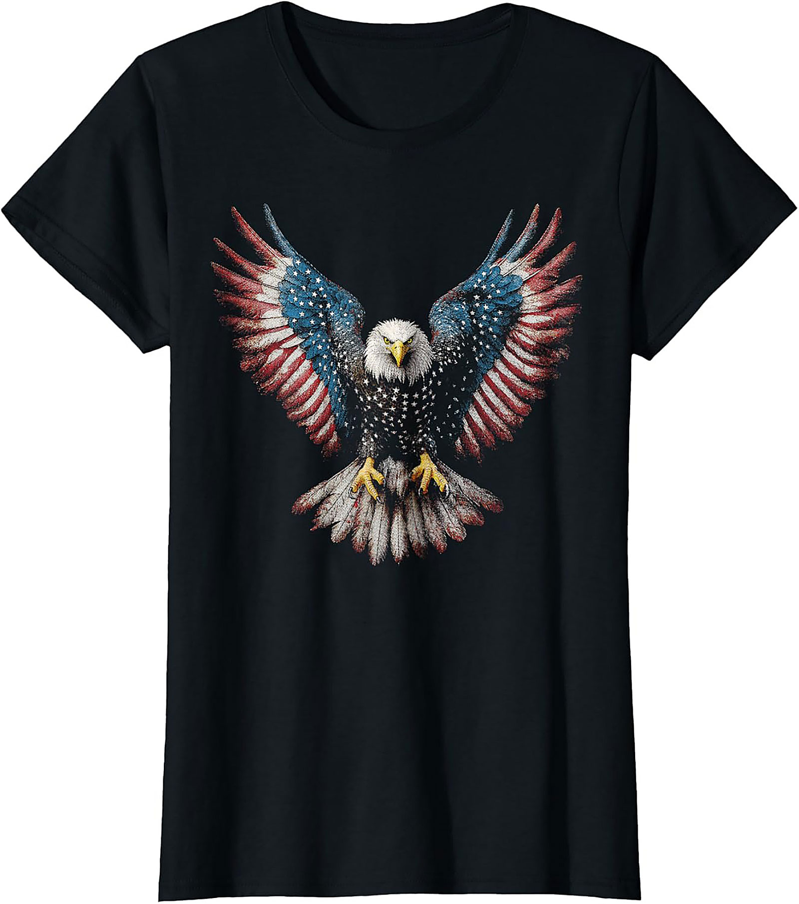 Patriotic Eagle Graphic Tee | American Flag Unisex Shirt