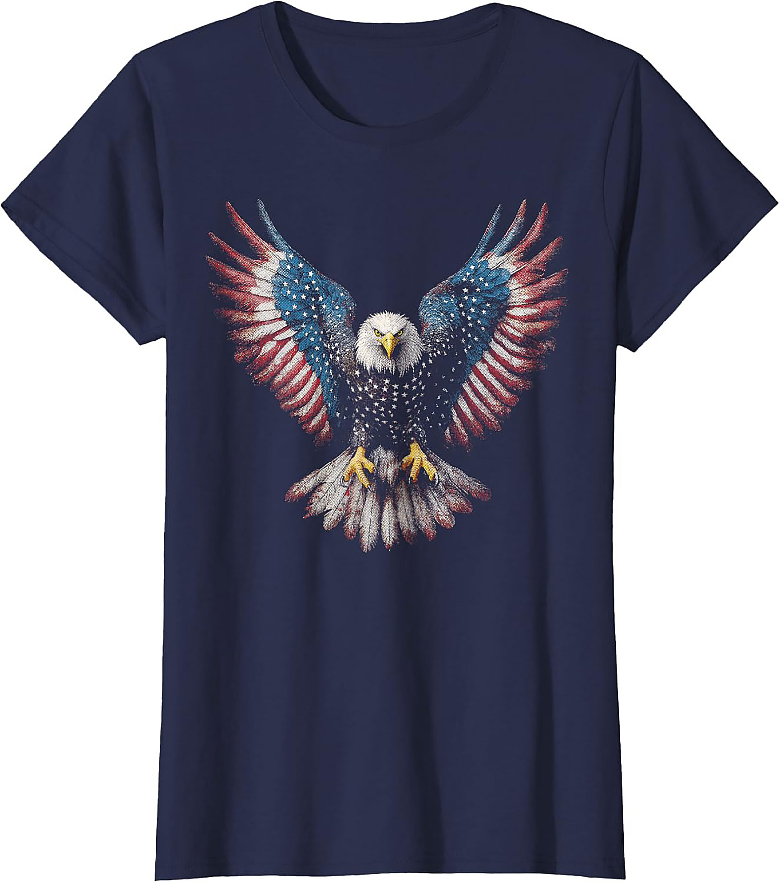 Patriotic Eagle Graphic Tee | American Flag Unisex Shirt