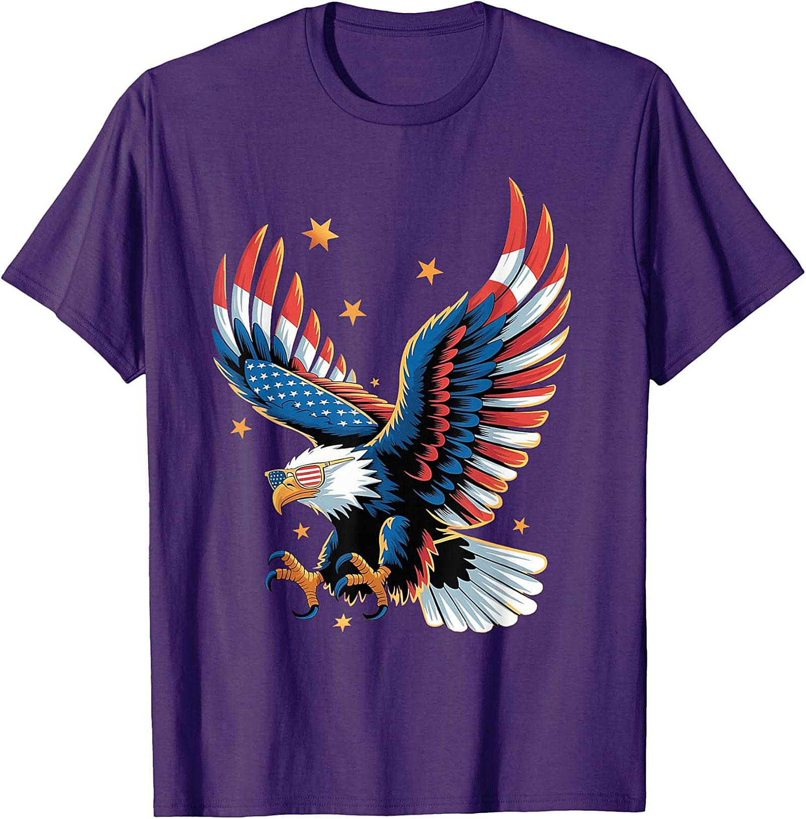 Patriotic Eagle Graphic Tee | Cool USA Flag Shirt | Soft Cotton