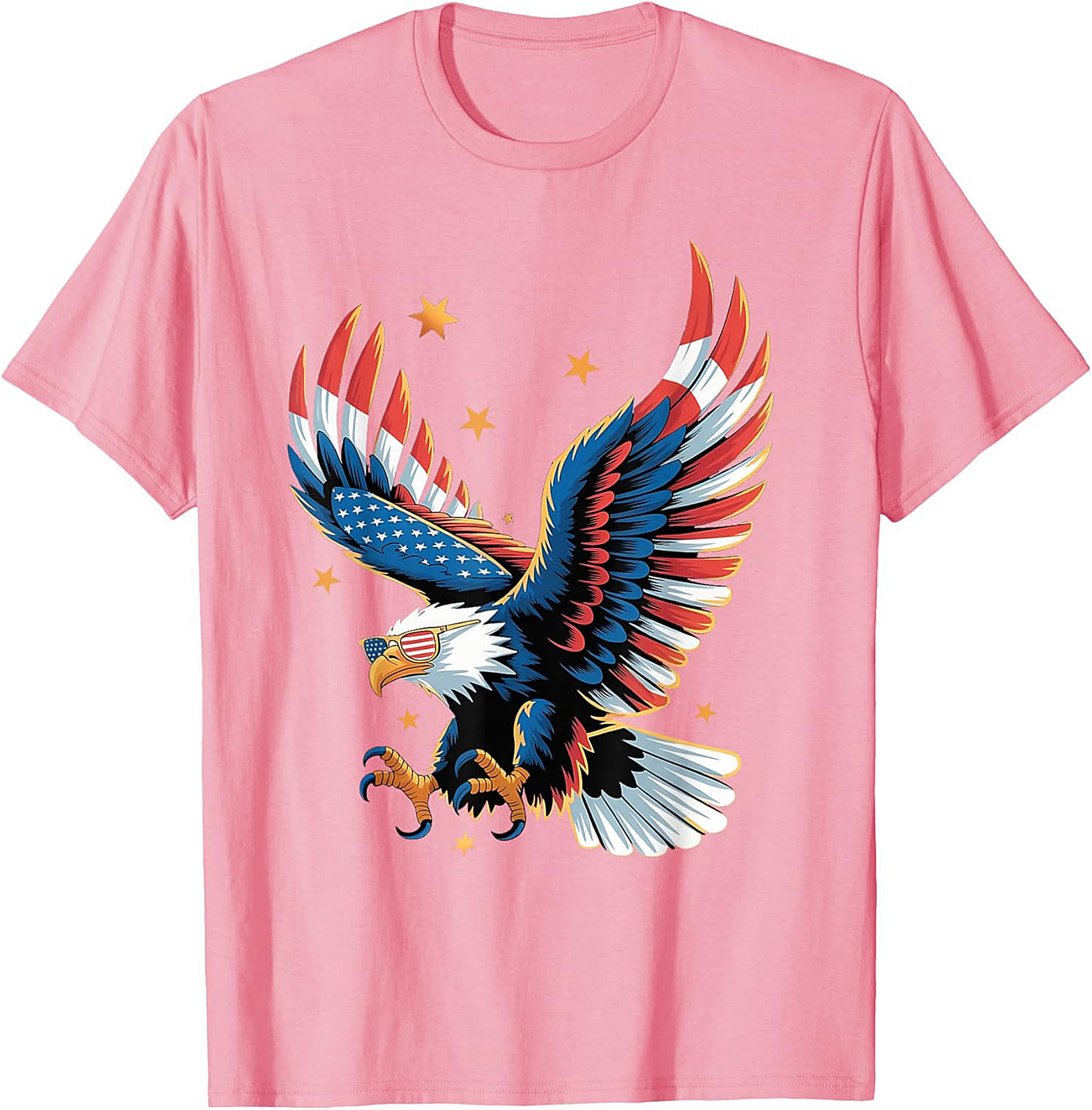 Patriotic Eagle Graphic Tee | Cool USA Flag Shirt | Soft Cotton
