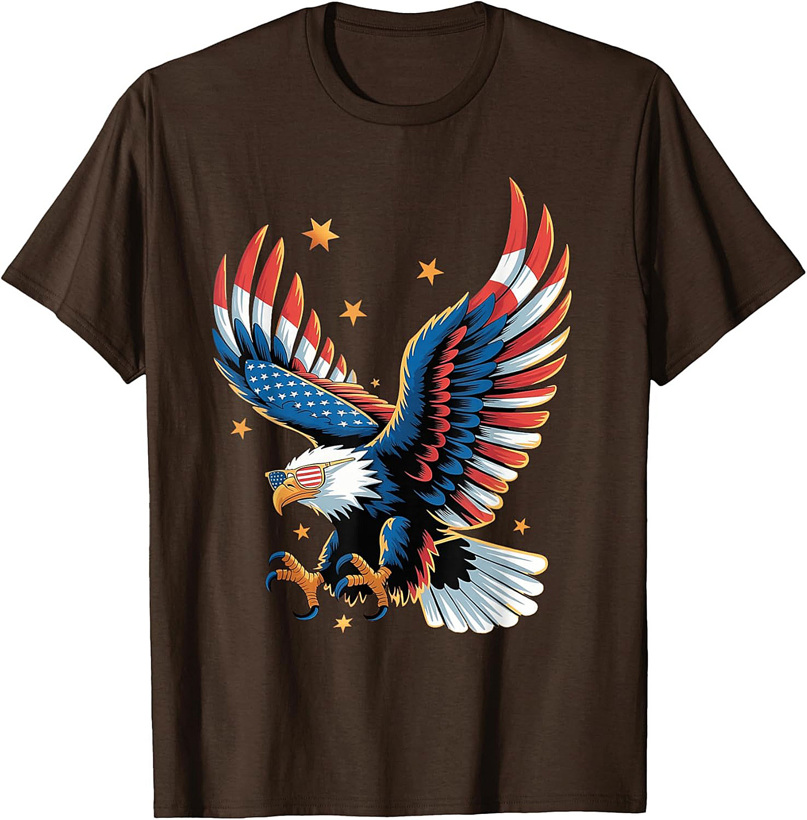 Patriotic Eagle Graphic Tee | Cool USA Flag Shirt | Soft Cotton