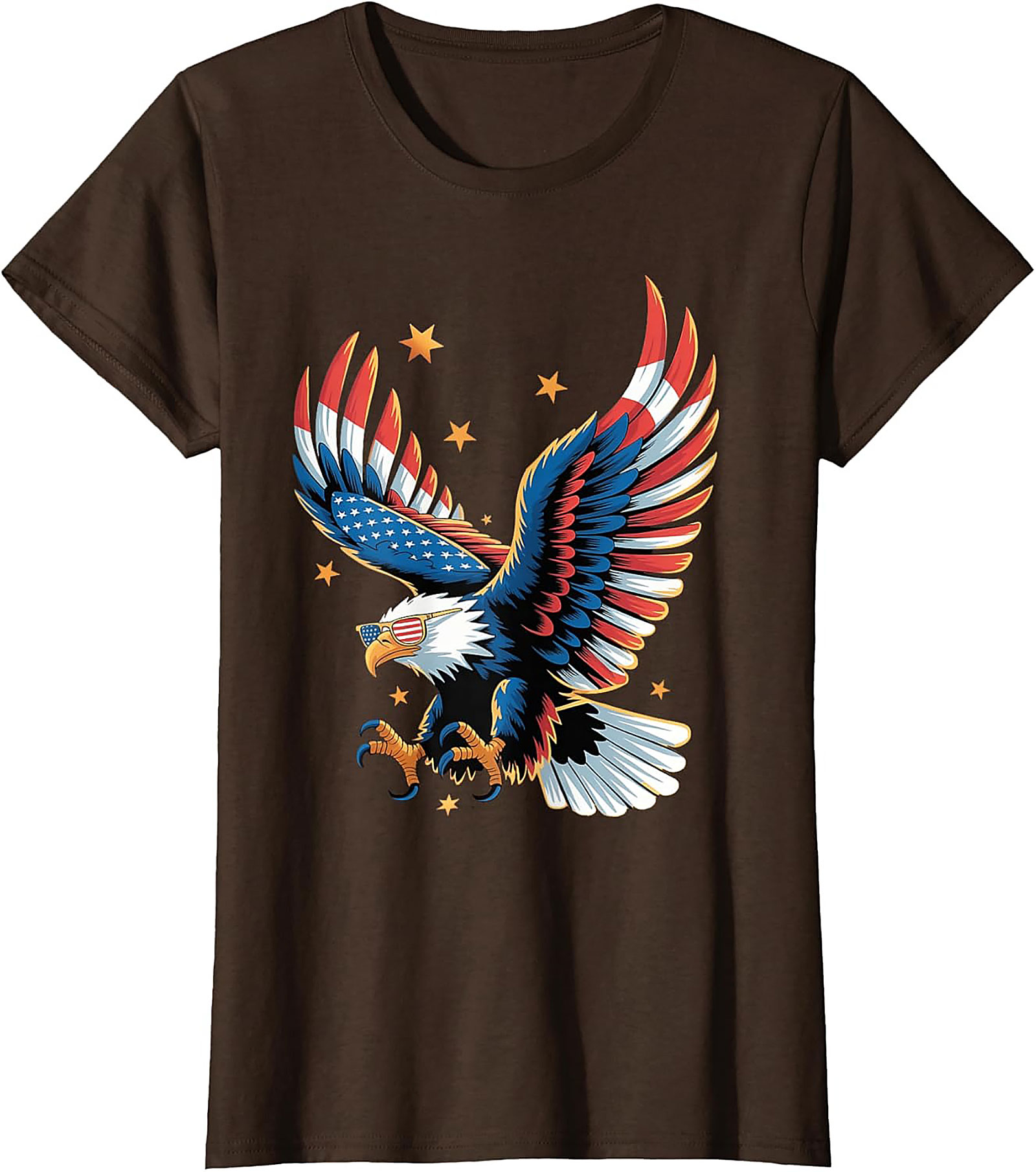 Patriotic Eagle Graphic Tee | Cool USA Flag Shirt | Soft Cotton